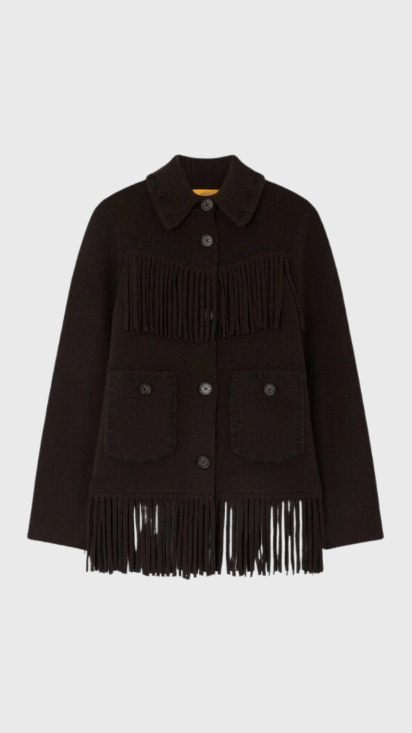 Guest in Residence Western Fringe Jacket in Burnt Cocoa
