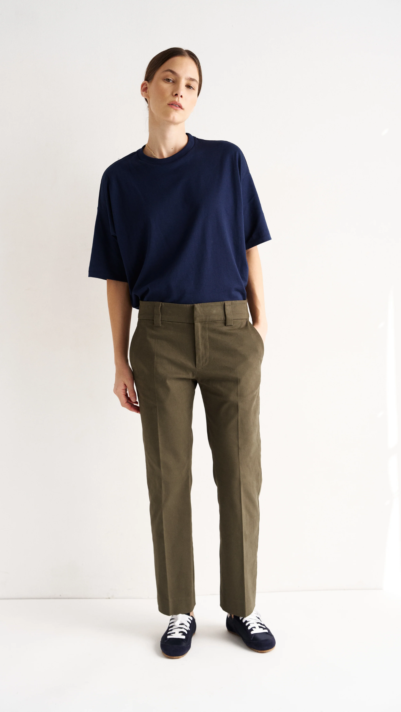 Jamie Haller The Kick Trouser in Olive