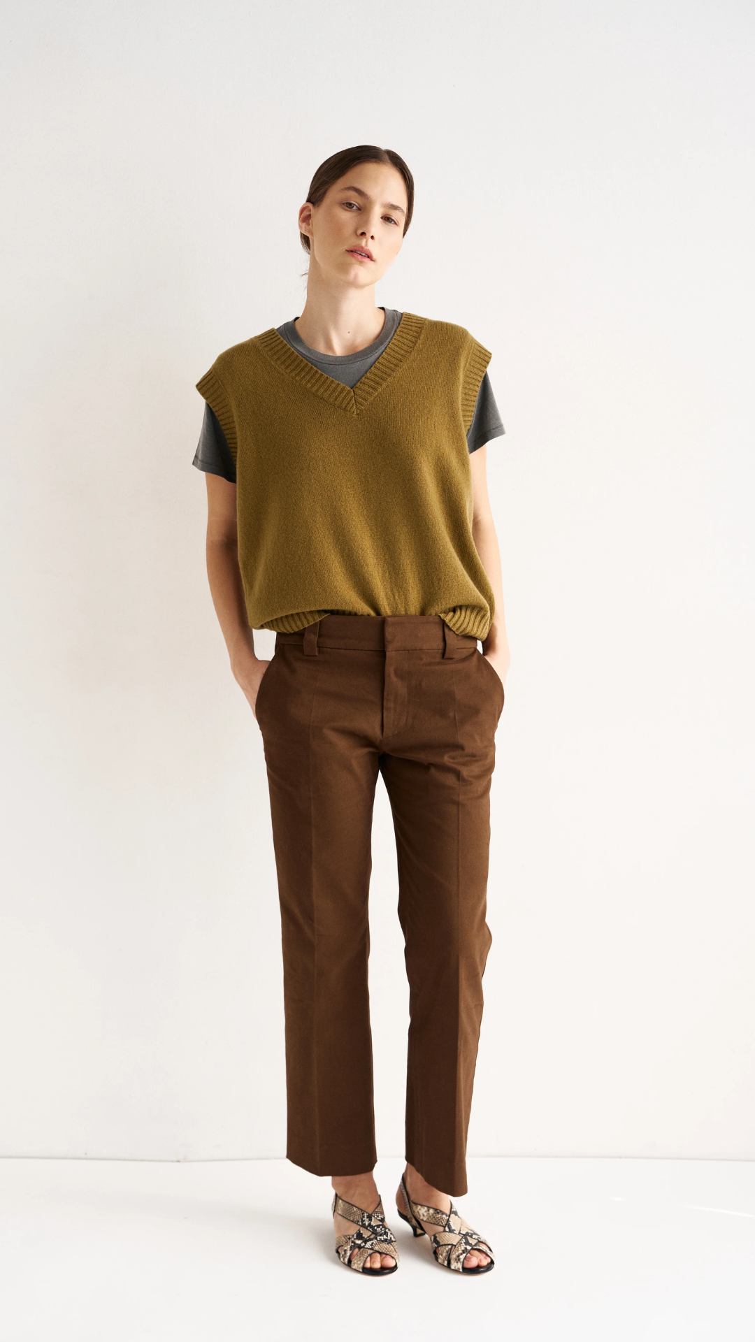 Jamie Haller The Knit Vest in Moss