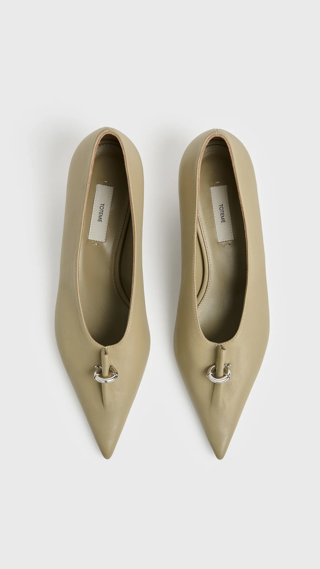 Toteme Pierced Nappa Pumps in Cashew