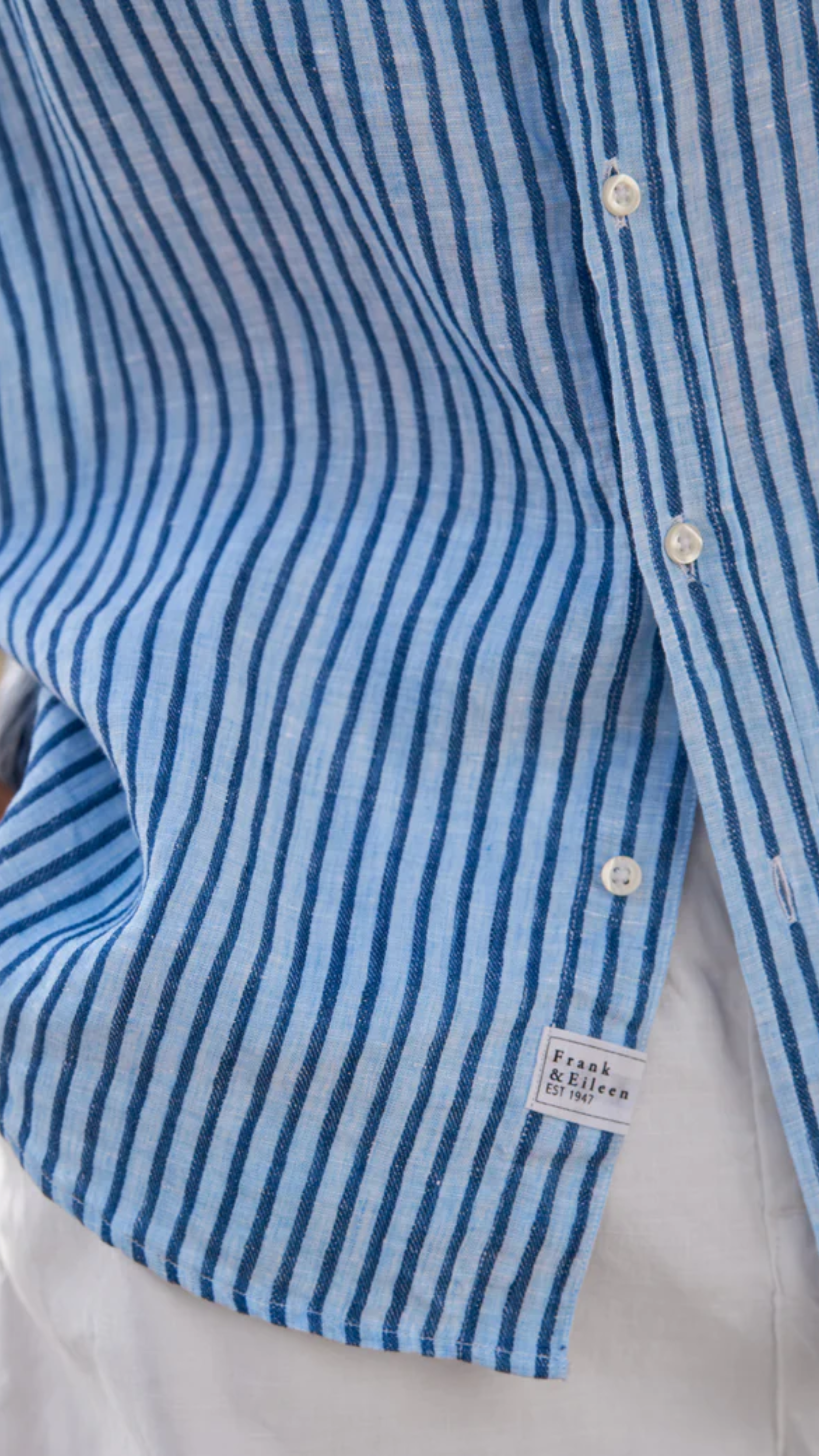 Frank & Eileen Eileen Italian Classic Linen Relaxed Button Up