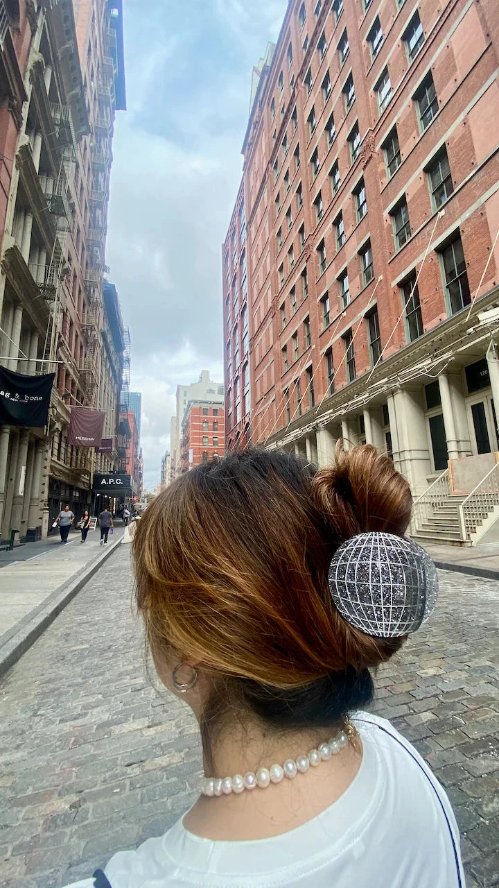 Solar Eclipse Disco Ball Hair Clip