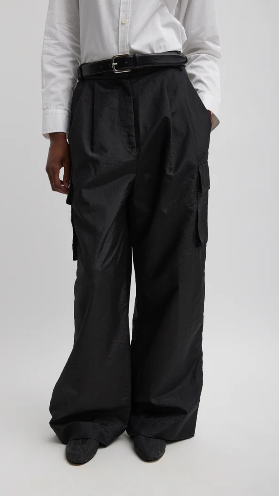 Tibi Crispy Nylon Stella Cargo Pant