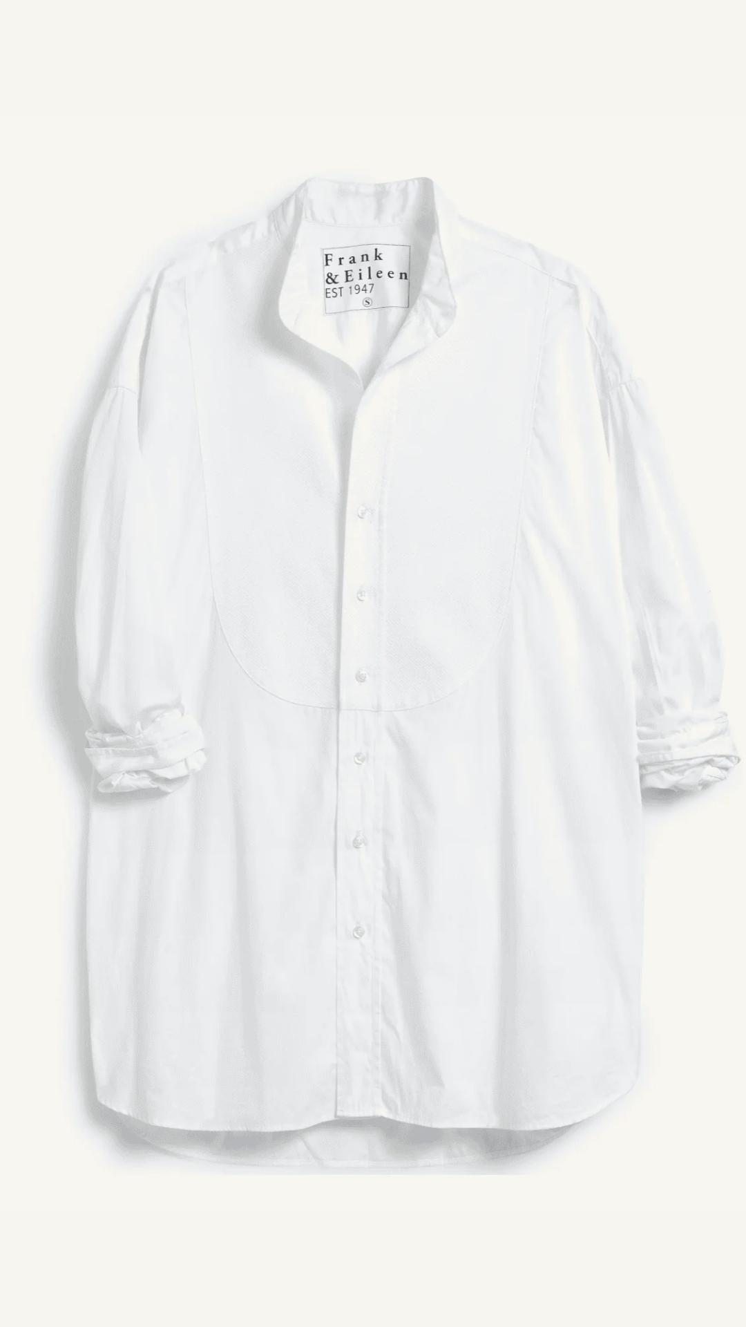 Frank & Eileen Victoria Collarless Button Down