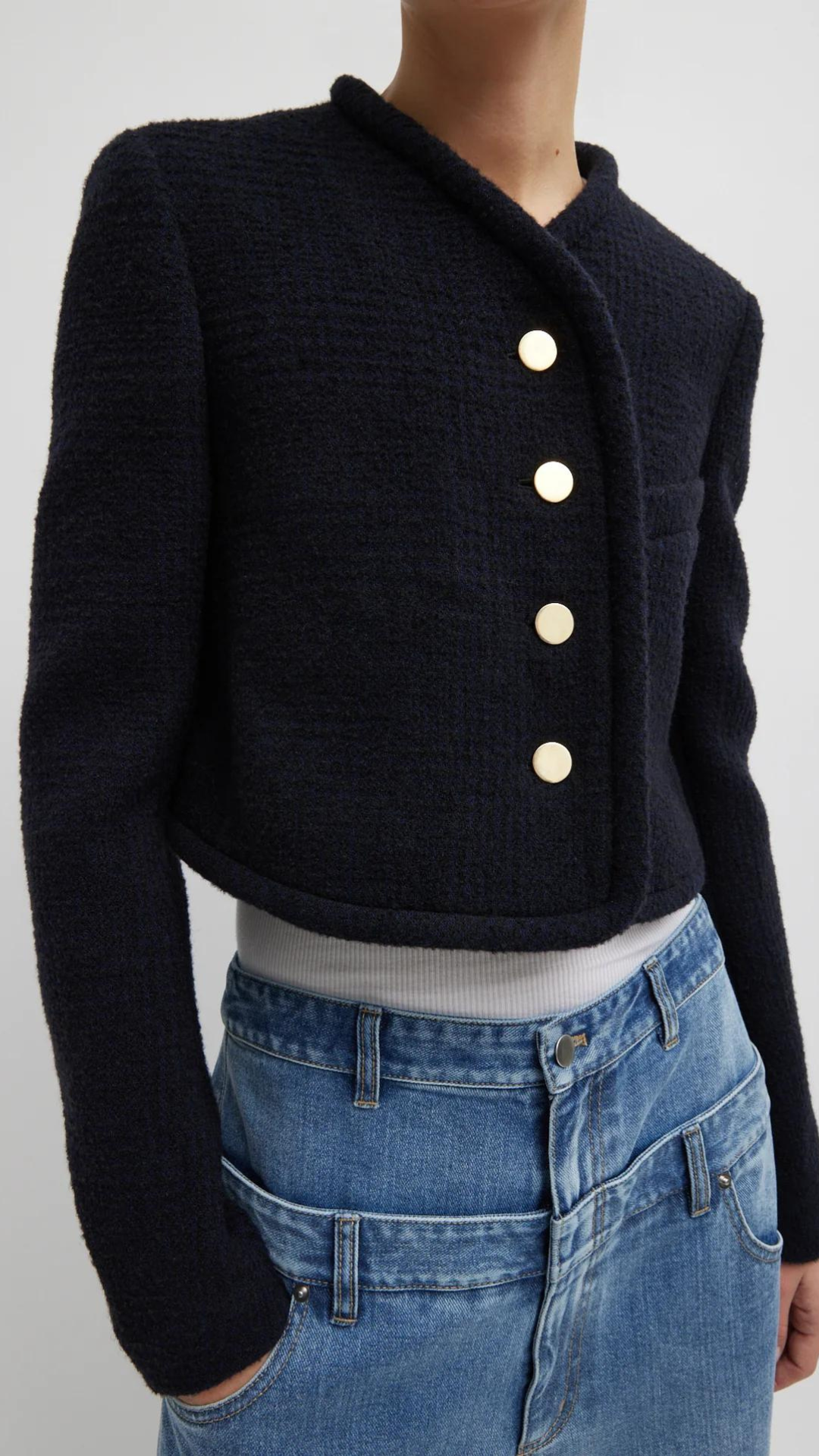 Tibi Majeur Boucle Shrunken Jacket