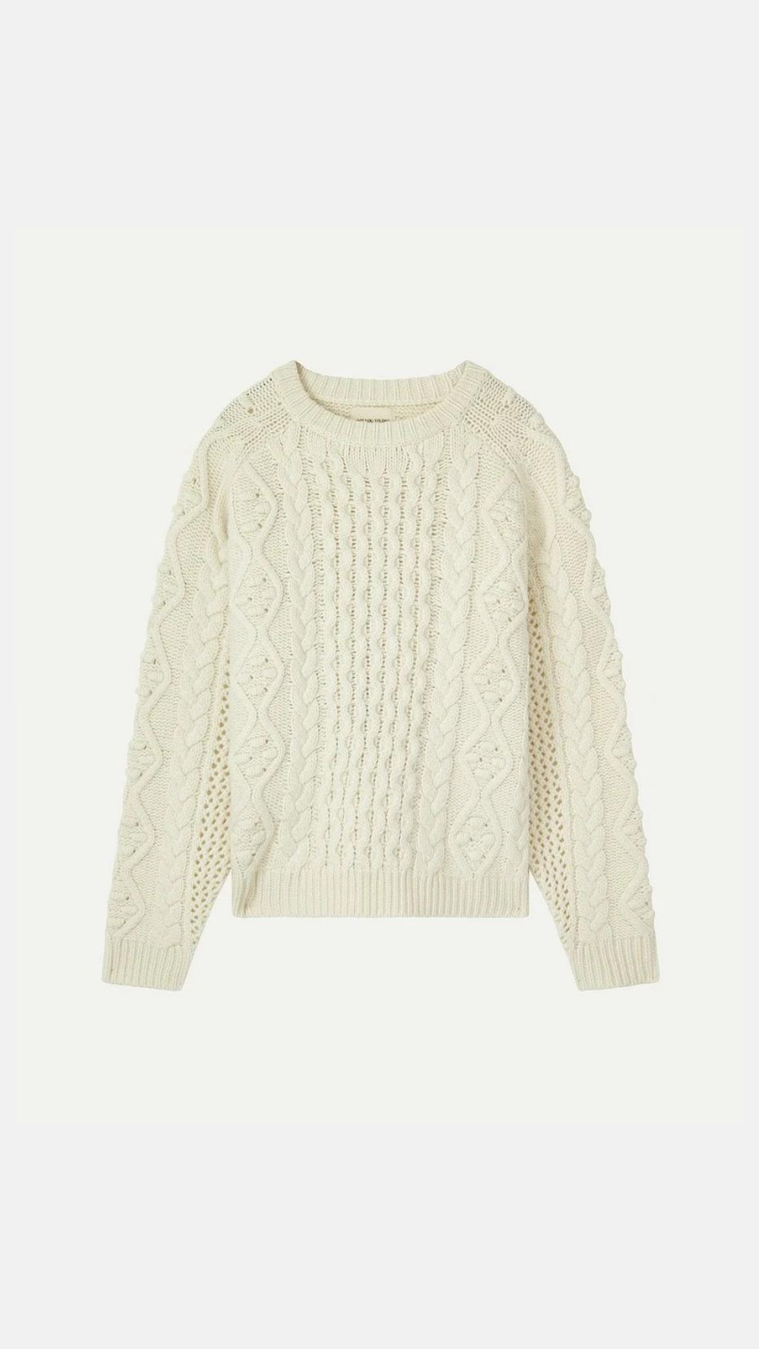 Loulou Studio Secas Cable Knit Sweater
