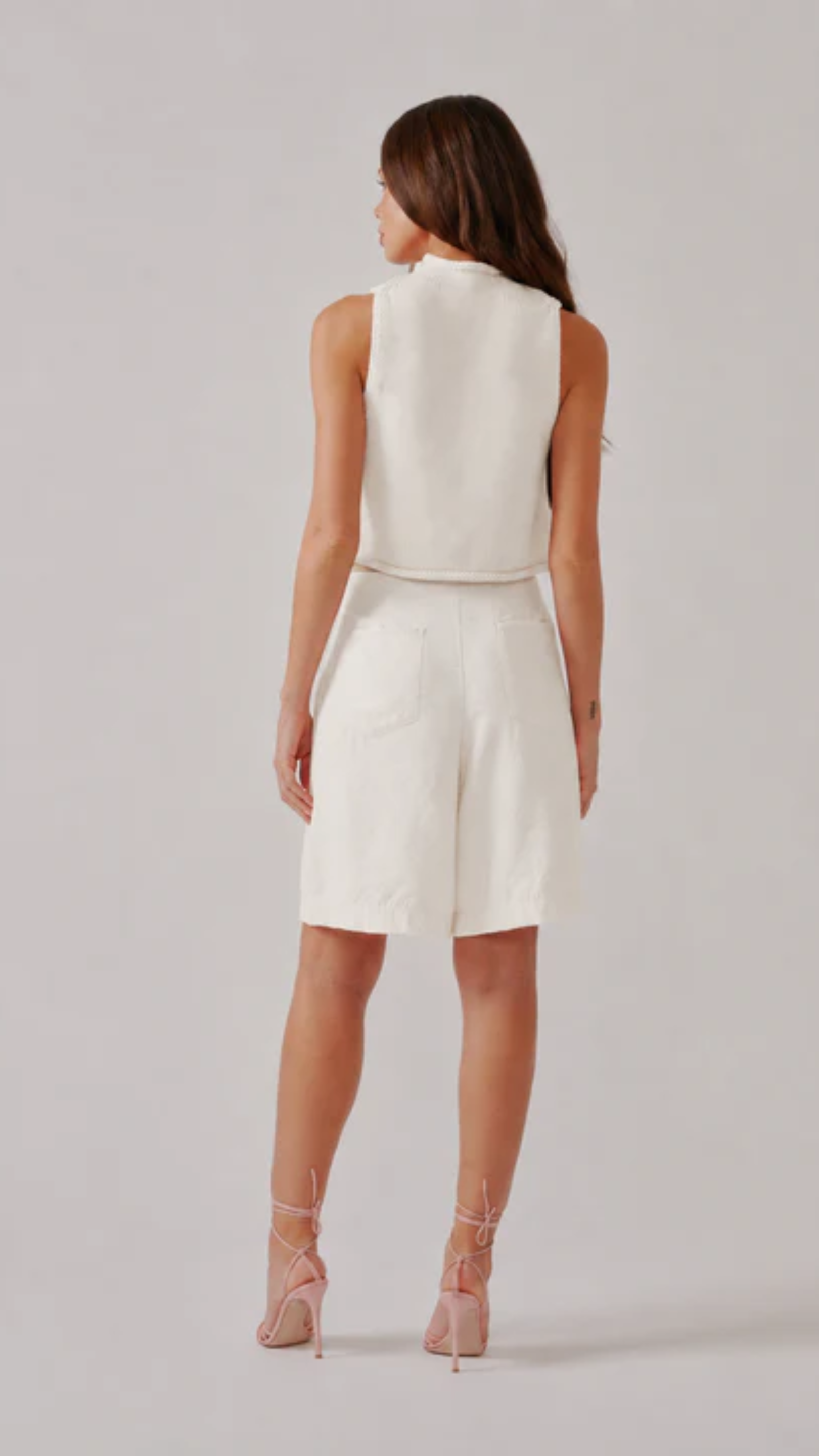 Sablyn Giada Roll Neck Tank in Gardenia