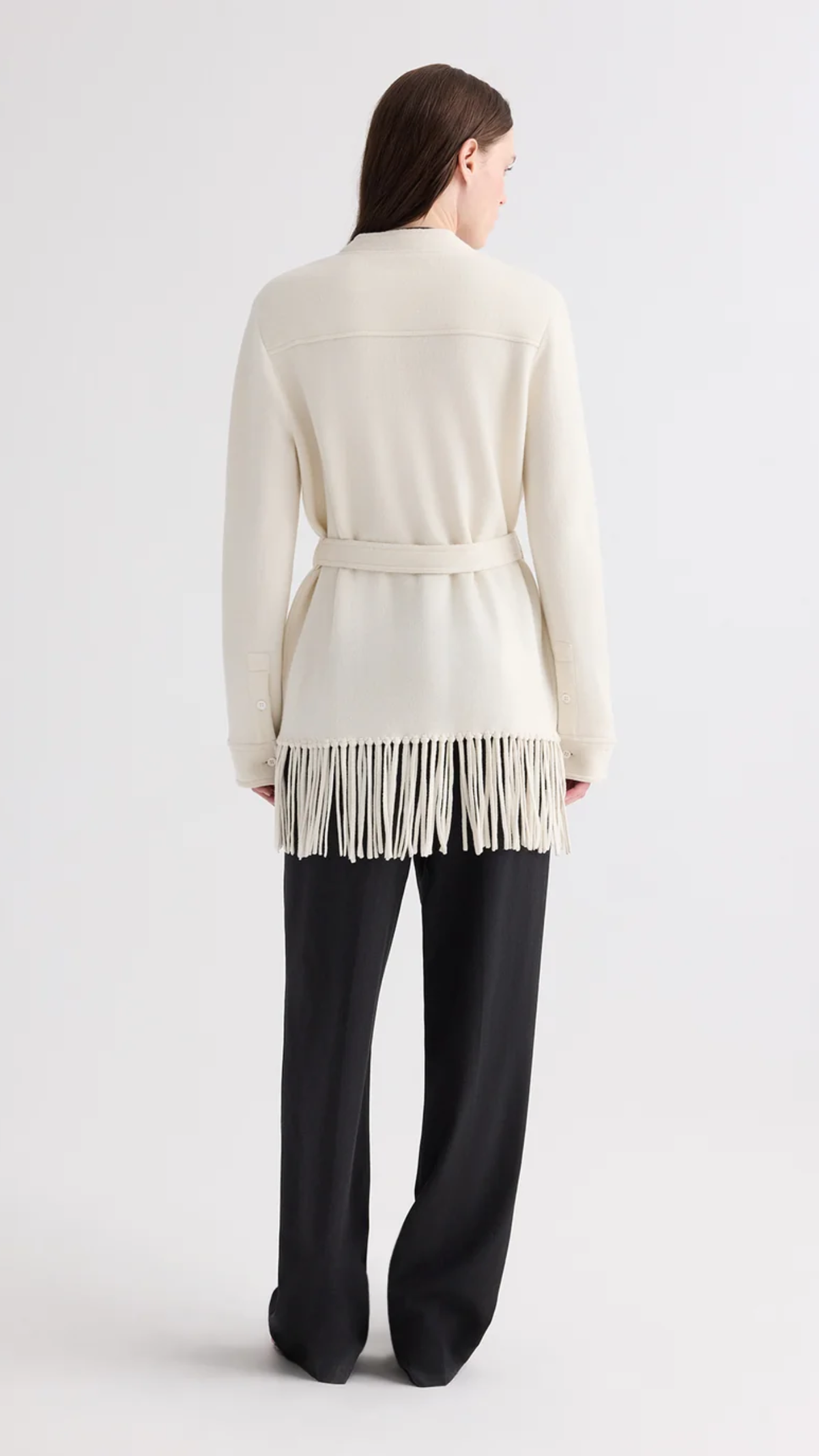 TWP Thea Italian Cashmere Jacket in Ivory