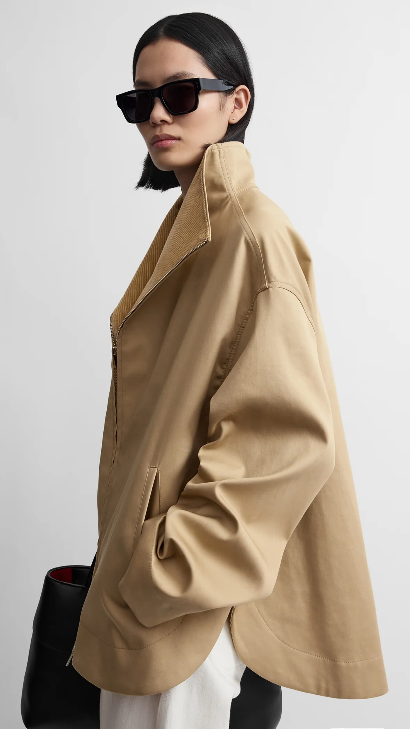 Toteme Zipped Country Jacket in Fawn