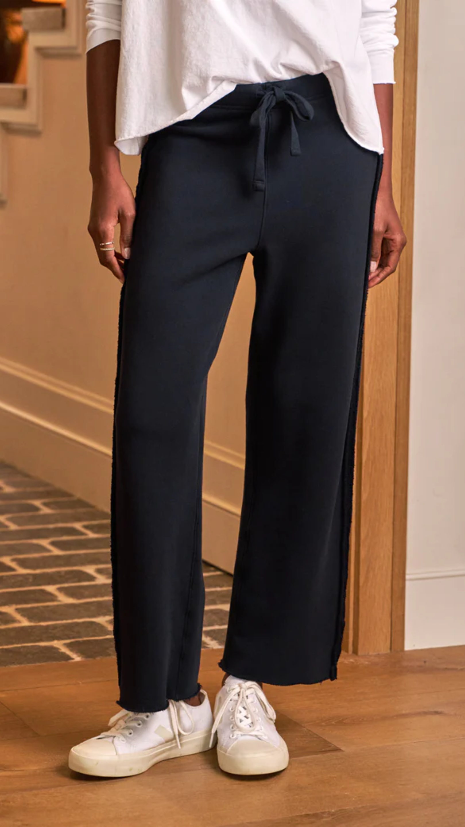 Frank & Eileen Bella Italian Full Sweatpant in British Royal Navy