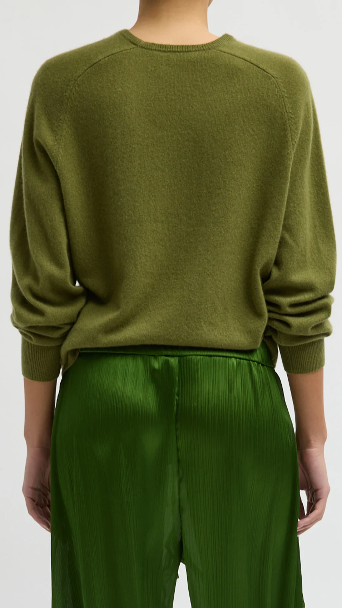 Tibi Feather Weight Cashmere Crewneck Sweater