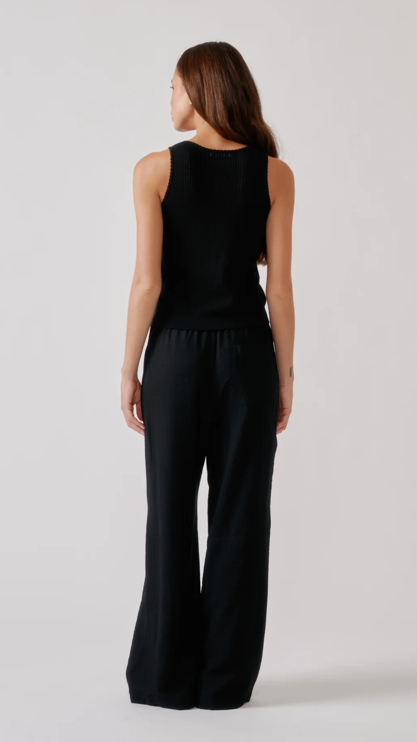 Sablyn Juna Scoop Neck Tank in Black