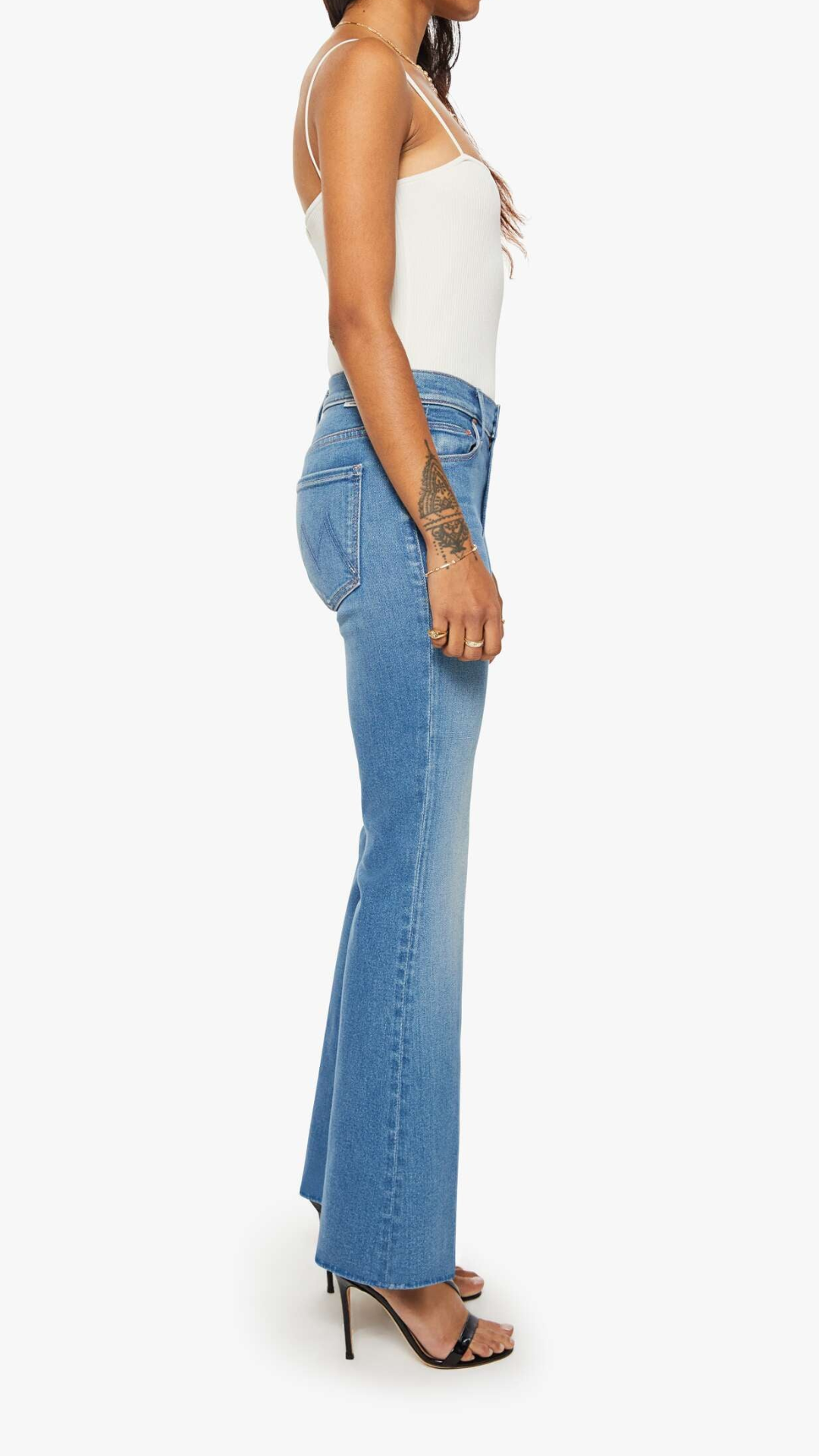 MOTHER Lil Weekender Jean in Piece By Piece