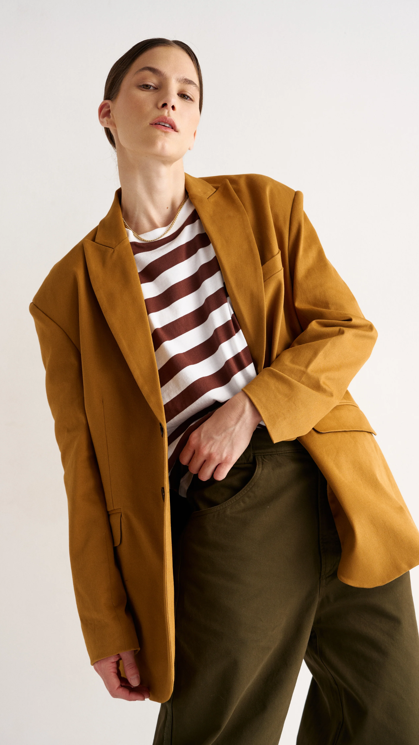 Jamie Haller The Oversized Blazer in Mustard