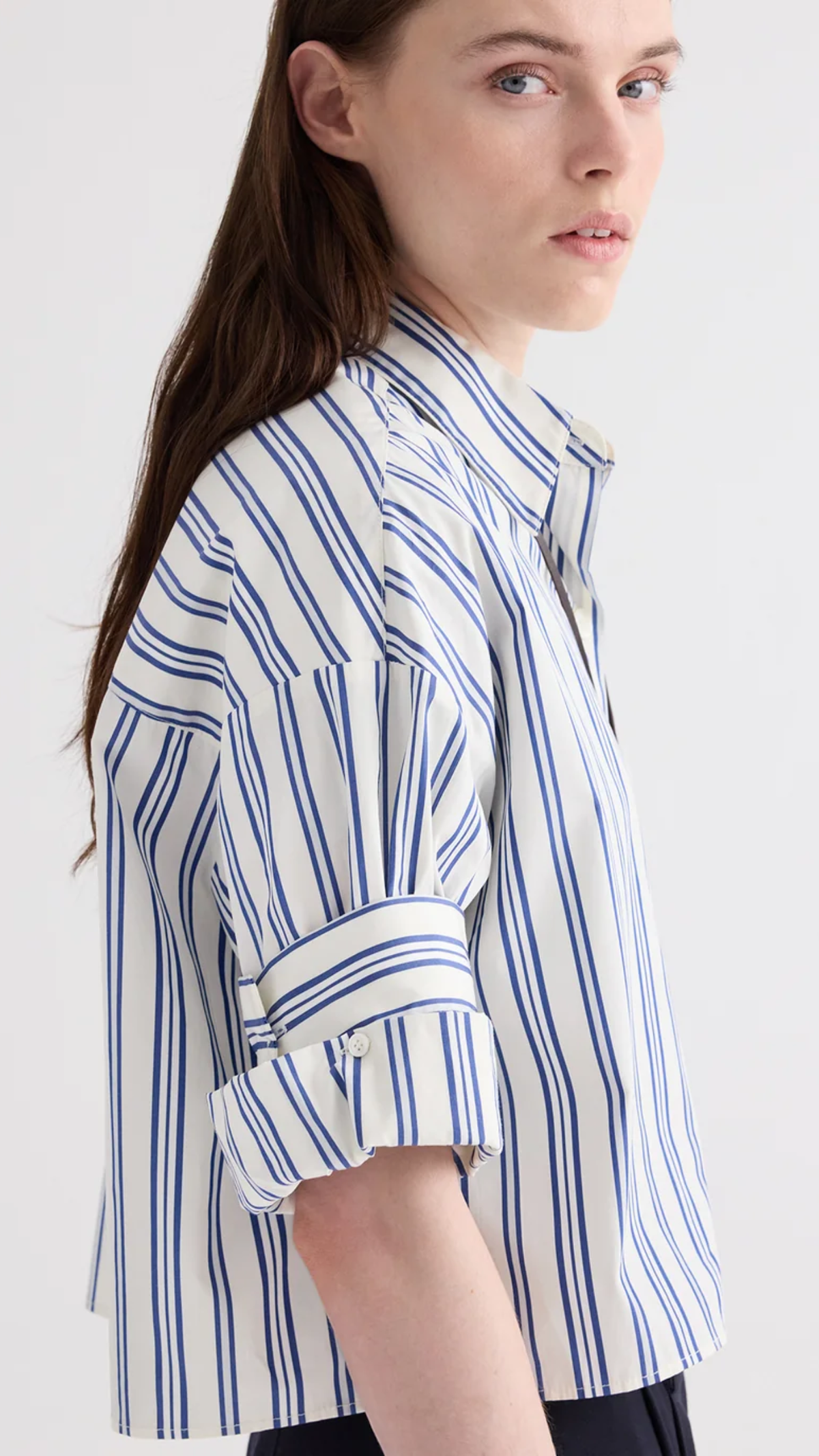 TWP Next Ex Shirt in Light Grey Multi