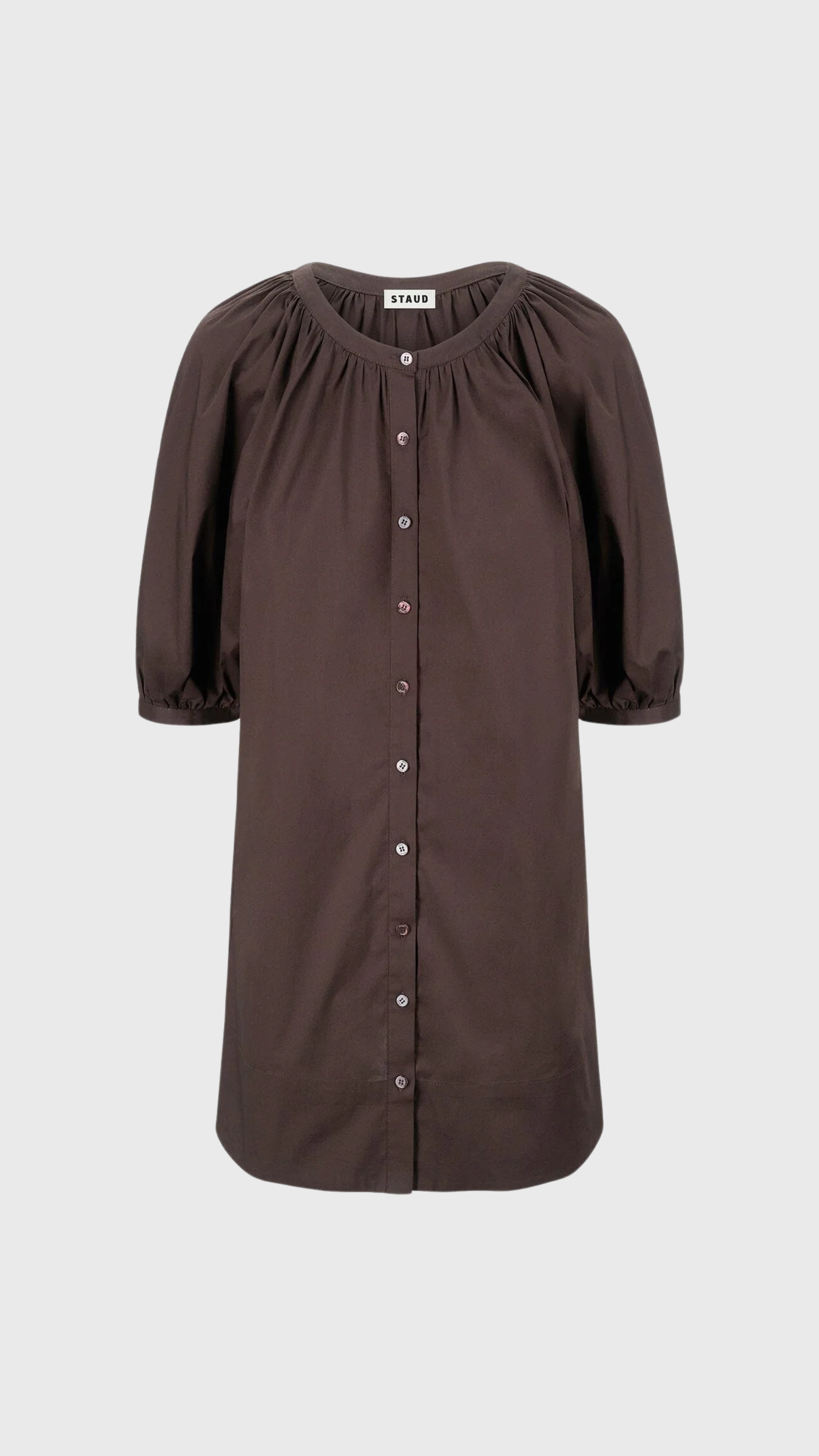 Staud Vincent Mini Dress in Earth