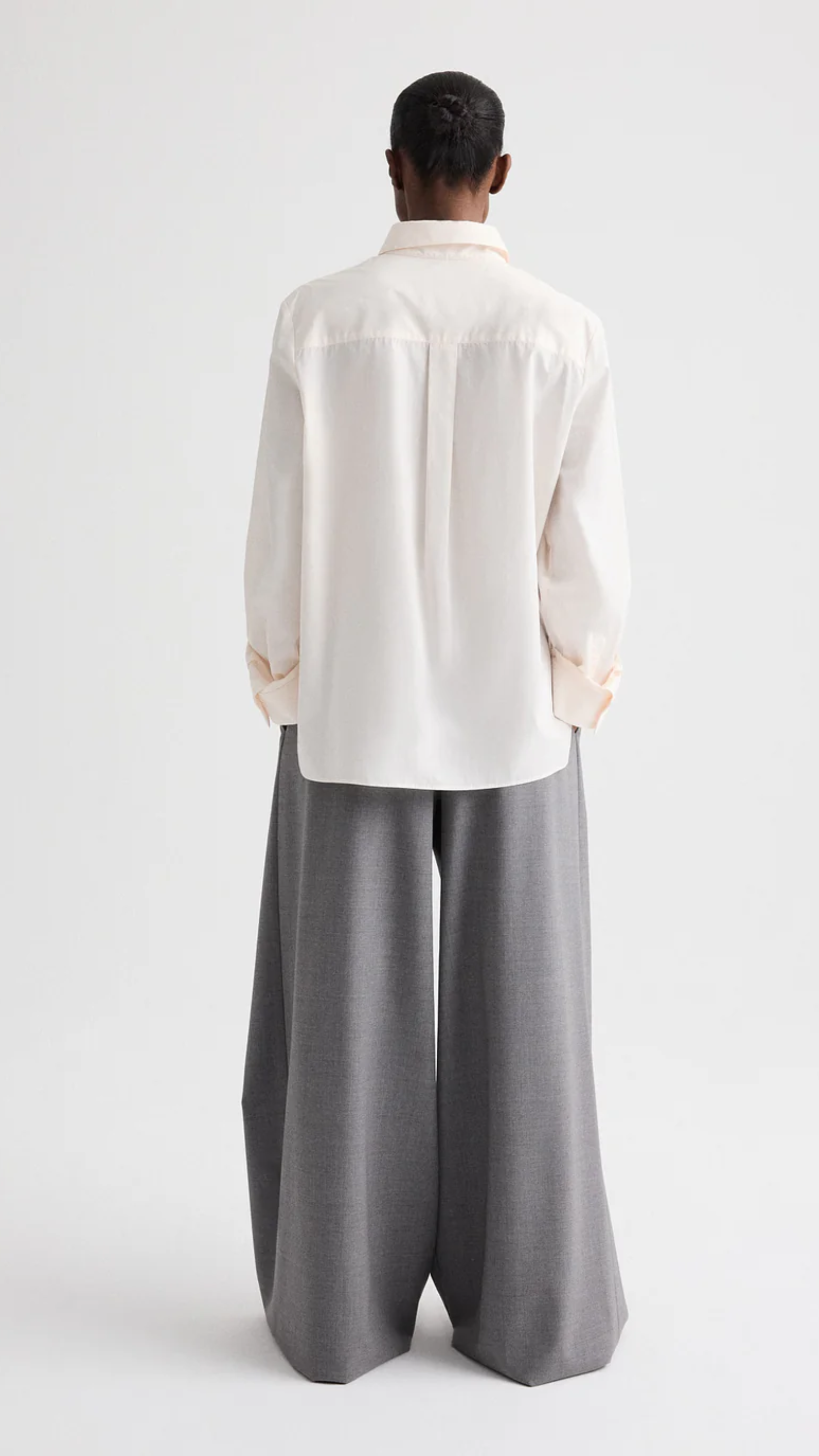 TWP Next Morning Superfine Cotton Shirt in Sheer Pink