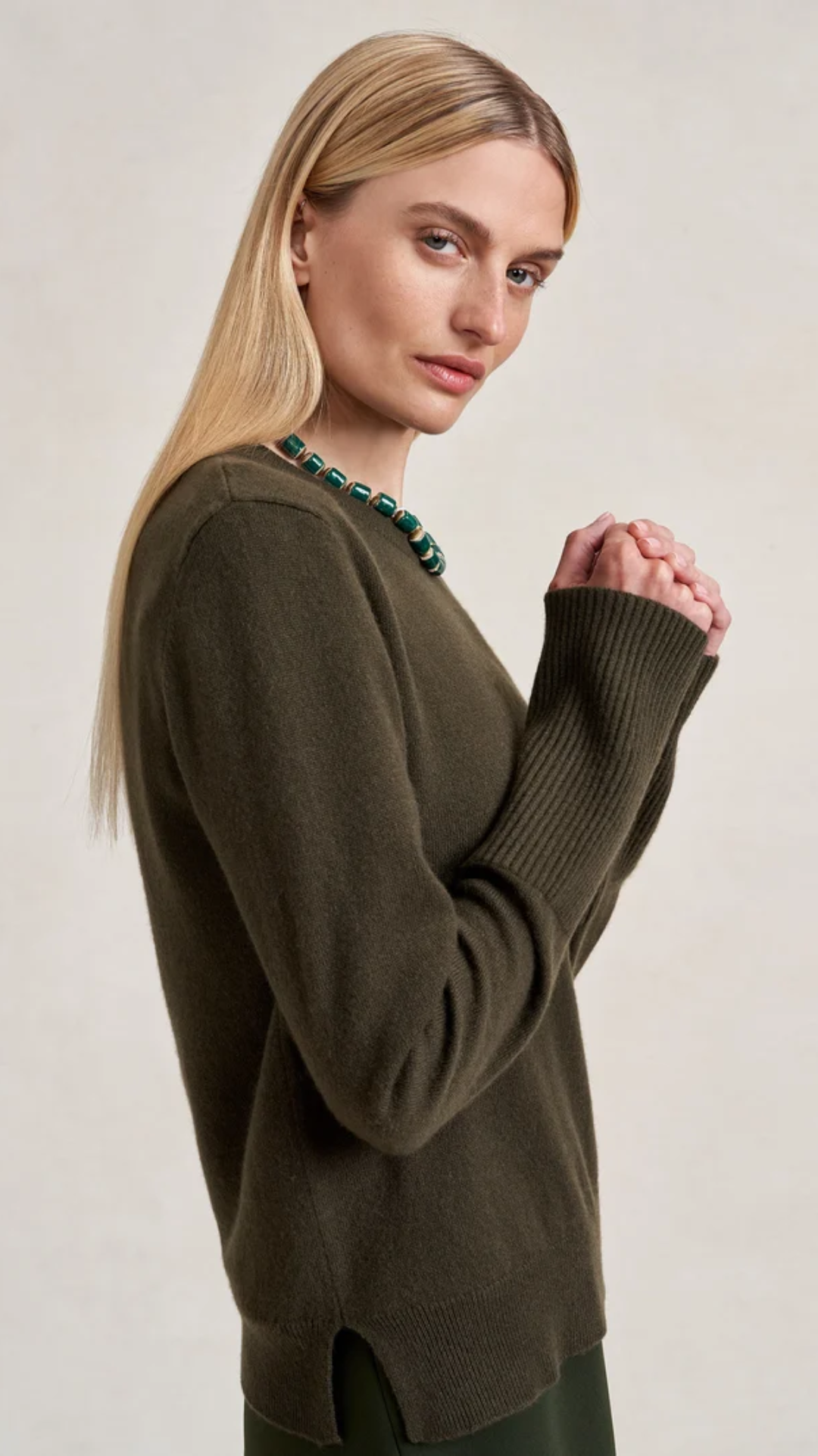 La Ligne Solid Lean Lines Sweater