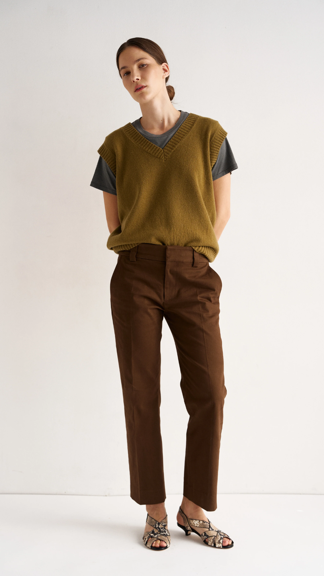Jamie Haller The Knit Vest in Moss