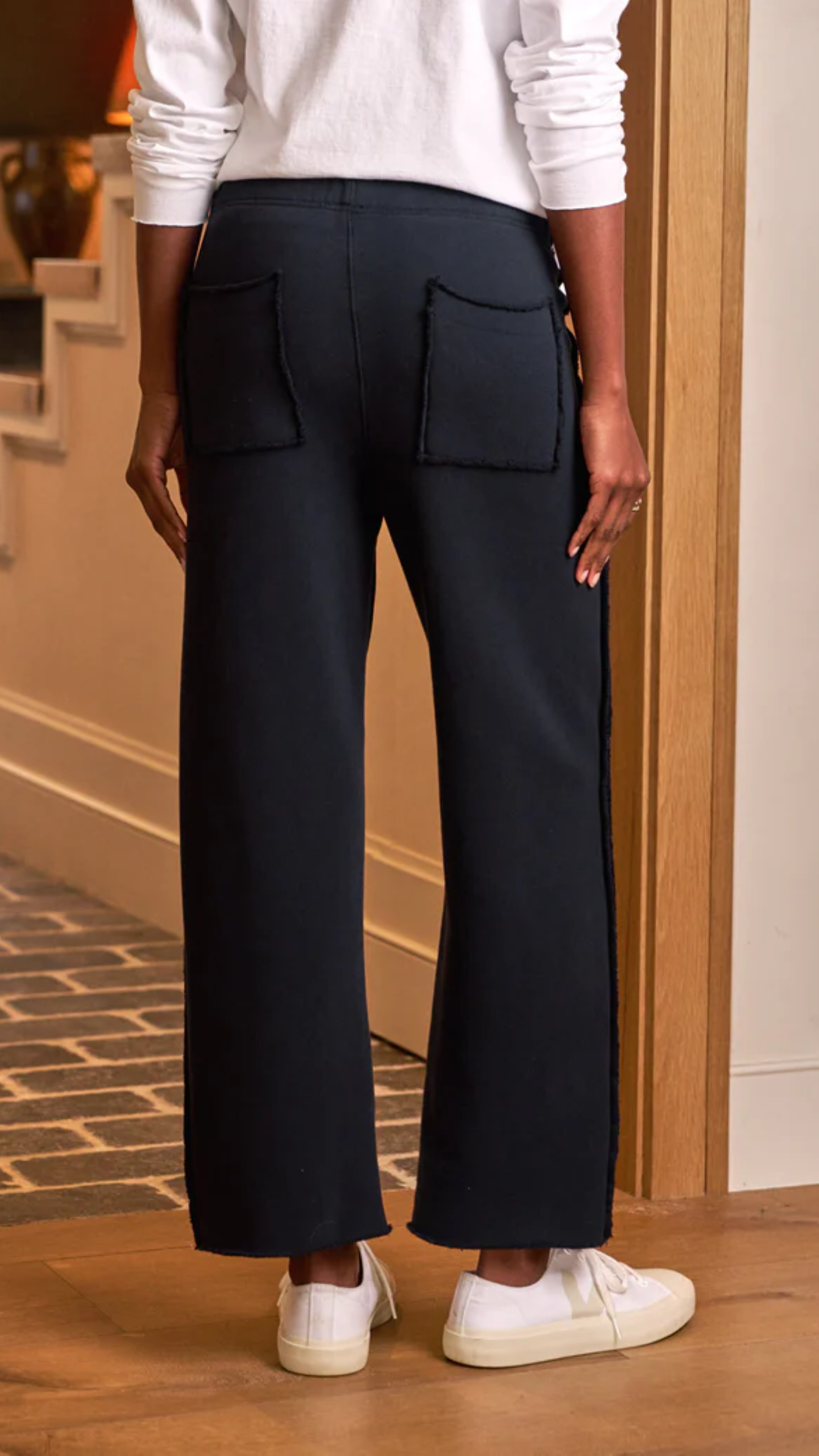 Frank & Eileen Bella Italian Full Sweatpant in British Royal Navy