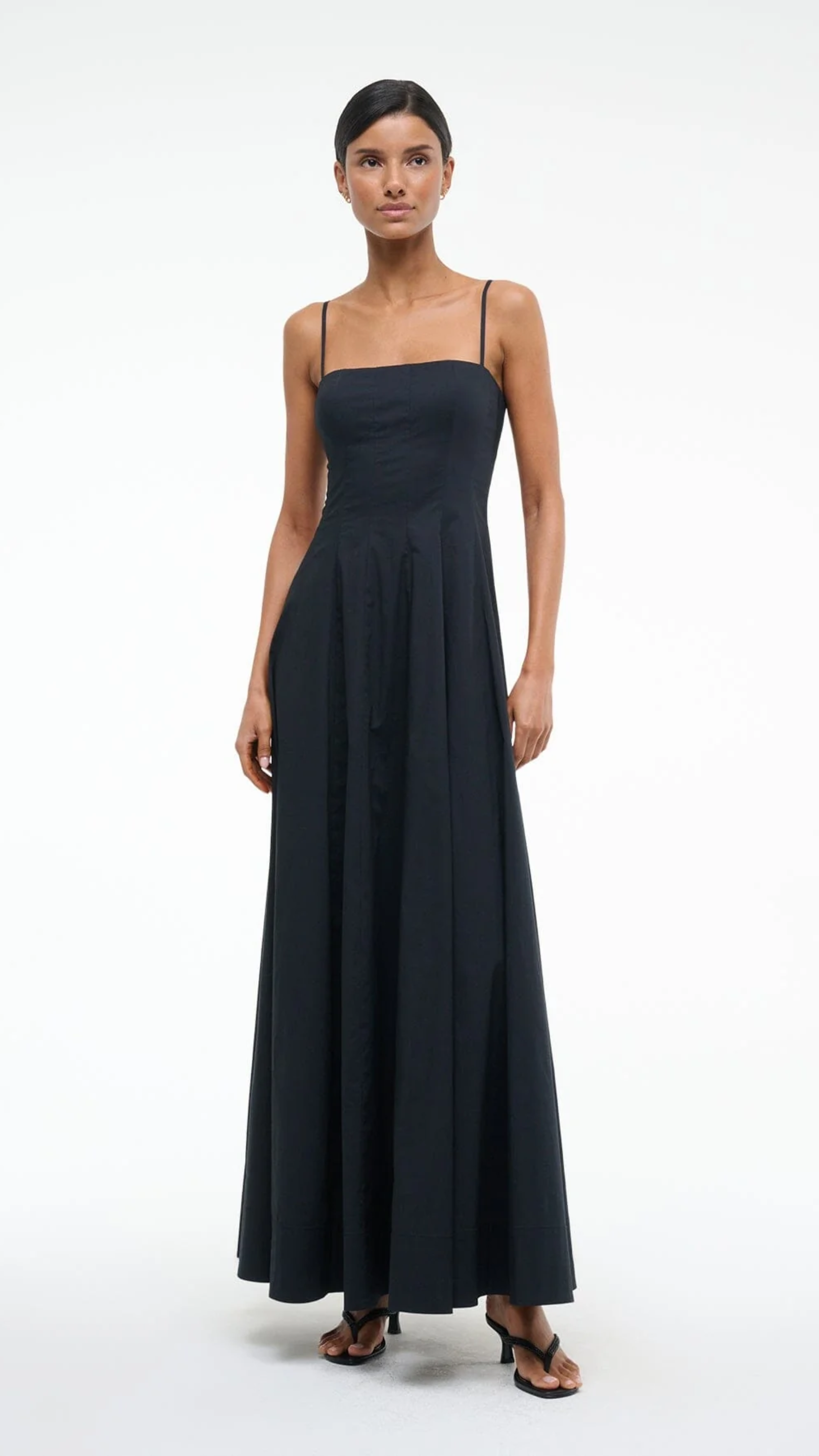 Staud Wylie Maxi Dress in Black