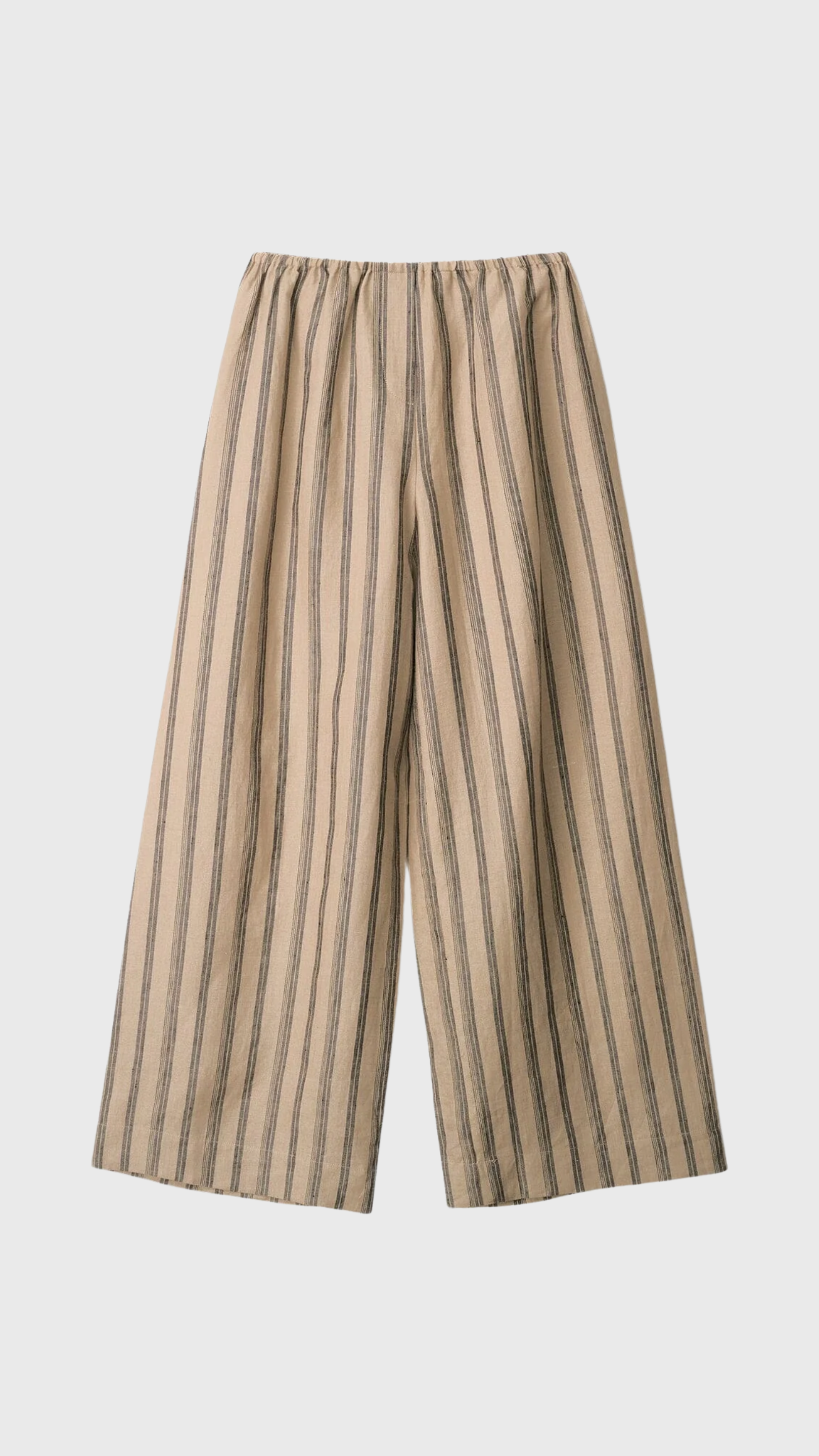 Staud Bonfire Linen Pant in Sahara Stripe