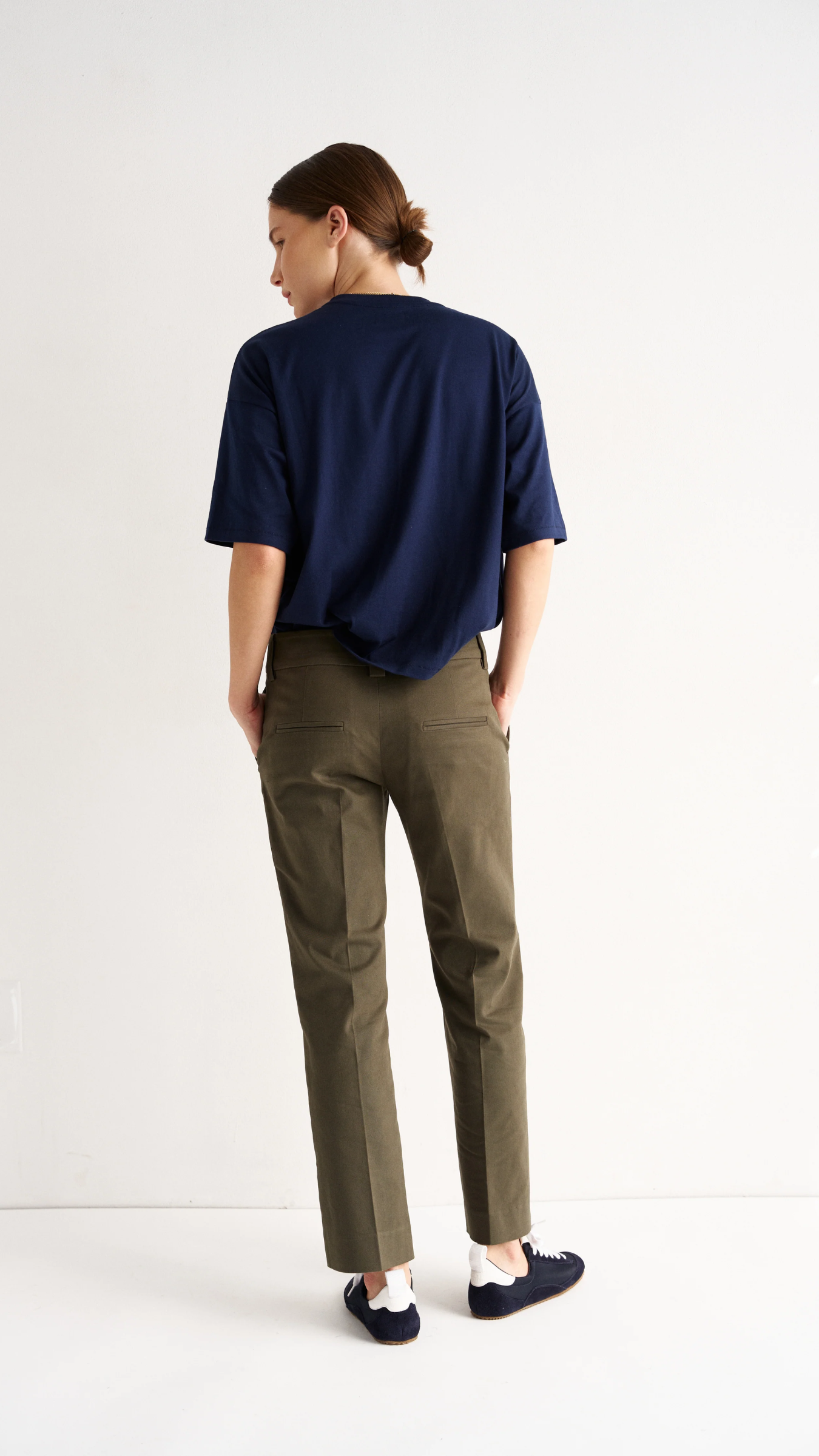 Jamie Haller The Kick Trouser in Olive