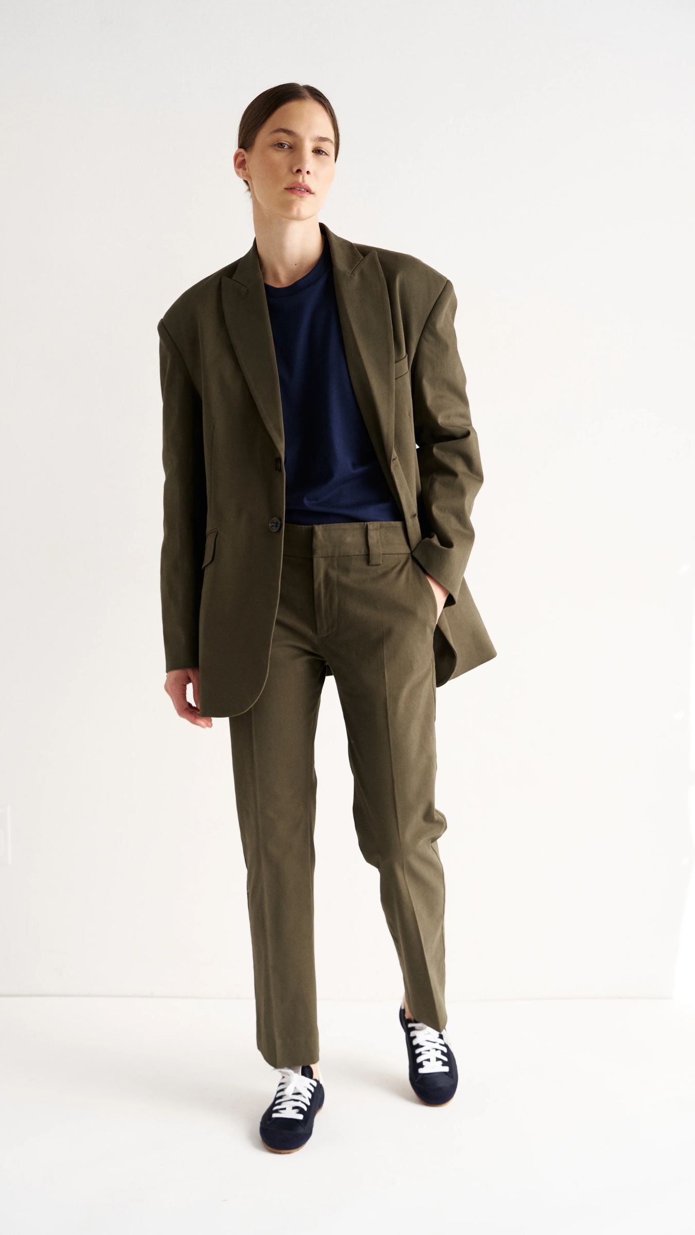 Jamie Haller The Kick Trouser in Olive