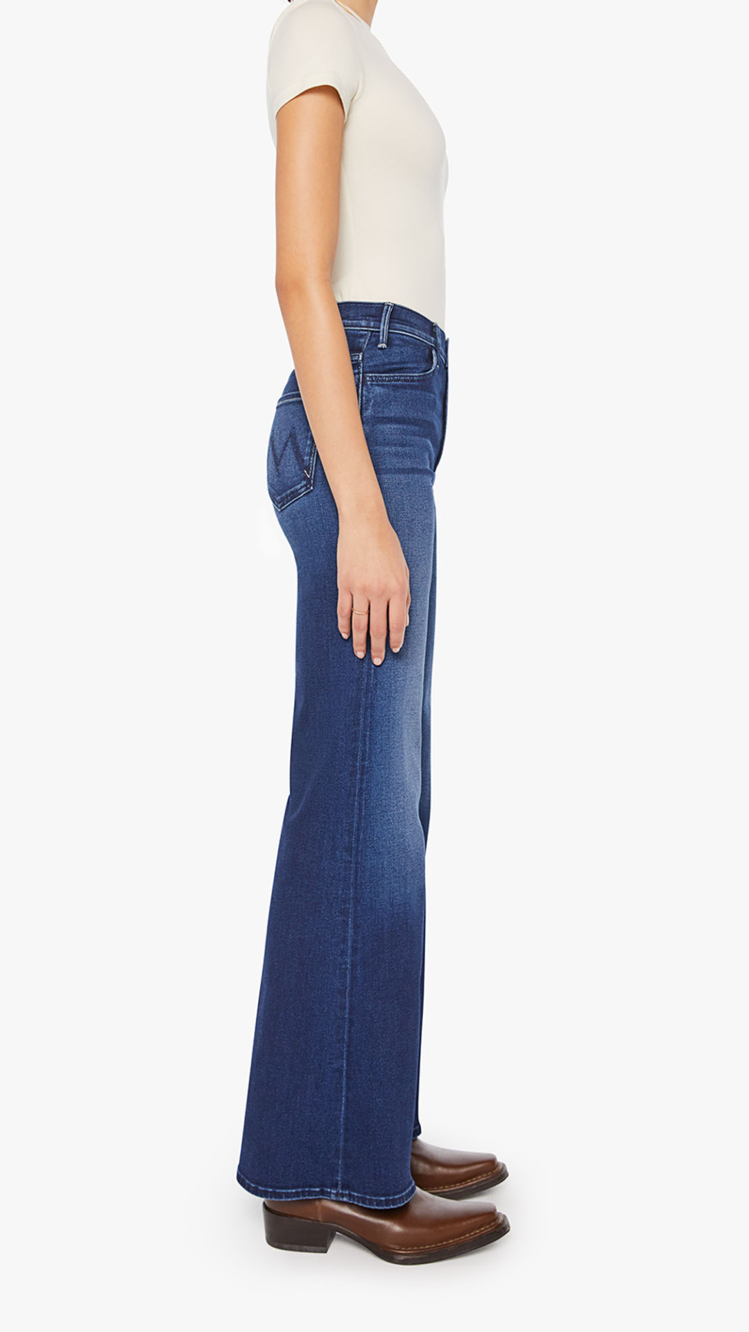 Mother The Hustler Roller Sneak Jean in Homecoming High