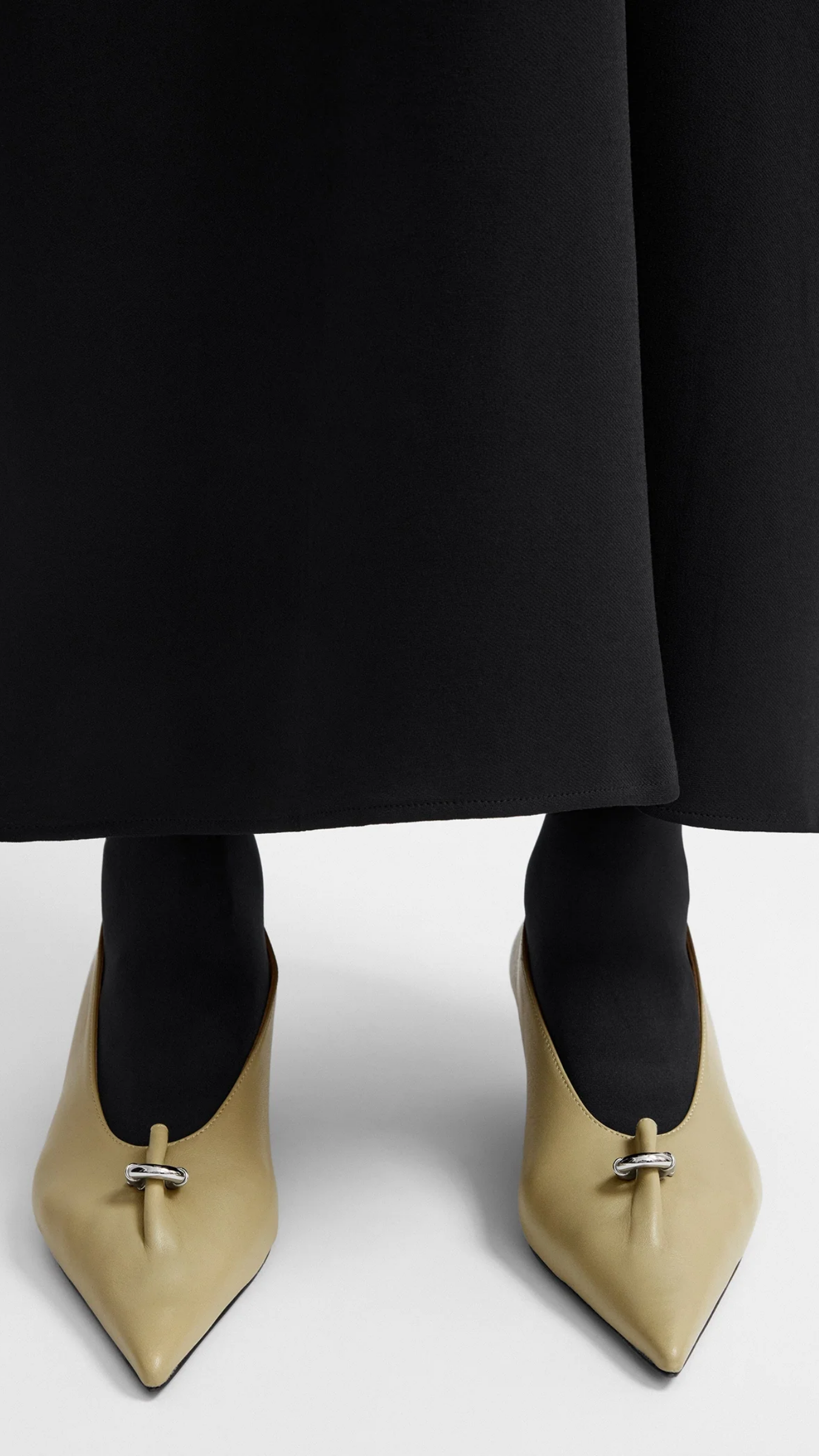 Toteme Pierced Nappa Pumps in Cashew