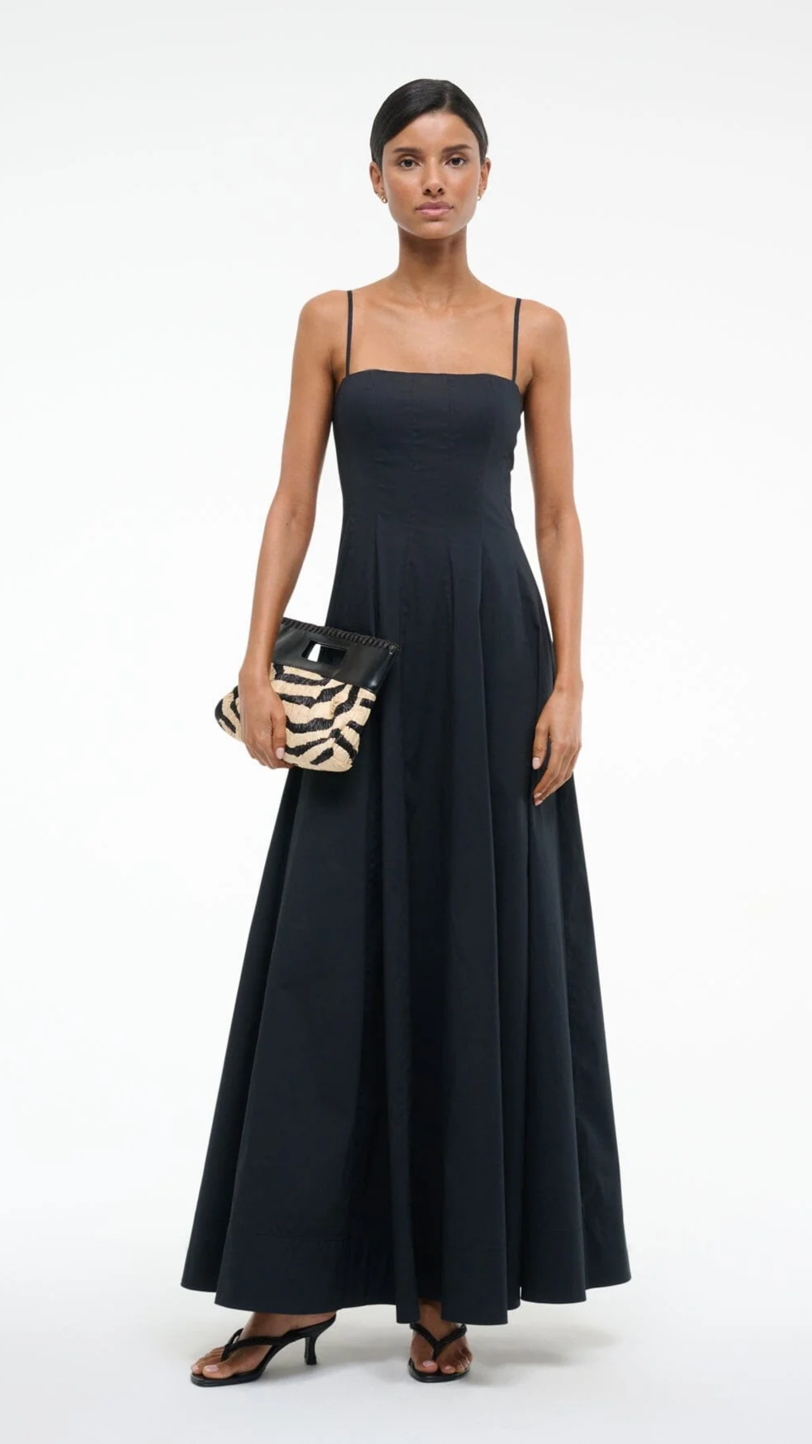 Staud Wylie Maxi Dress in Black