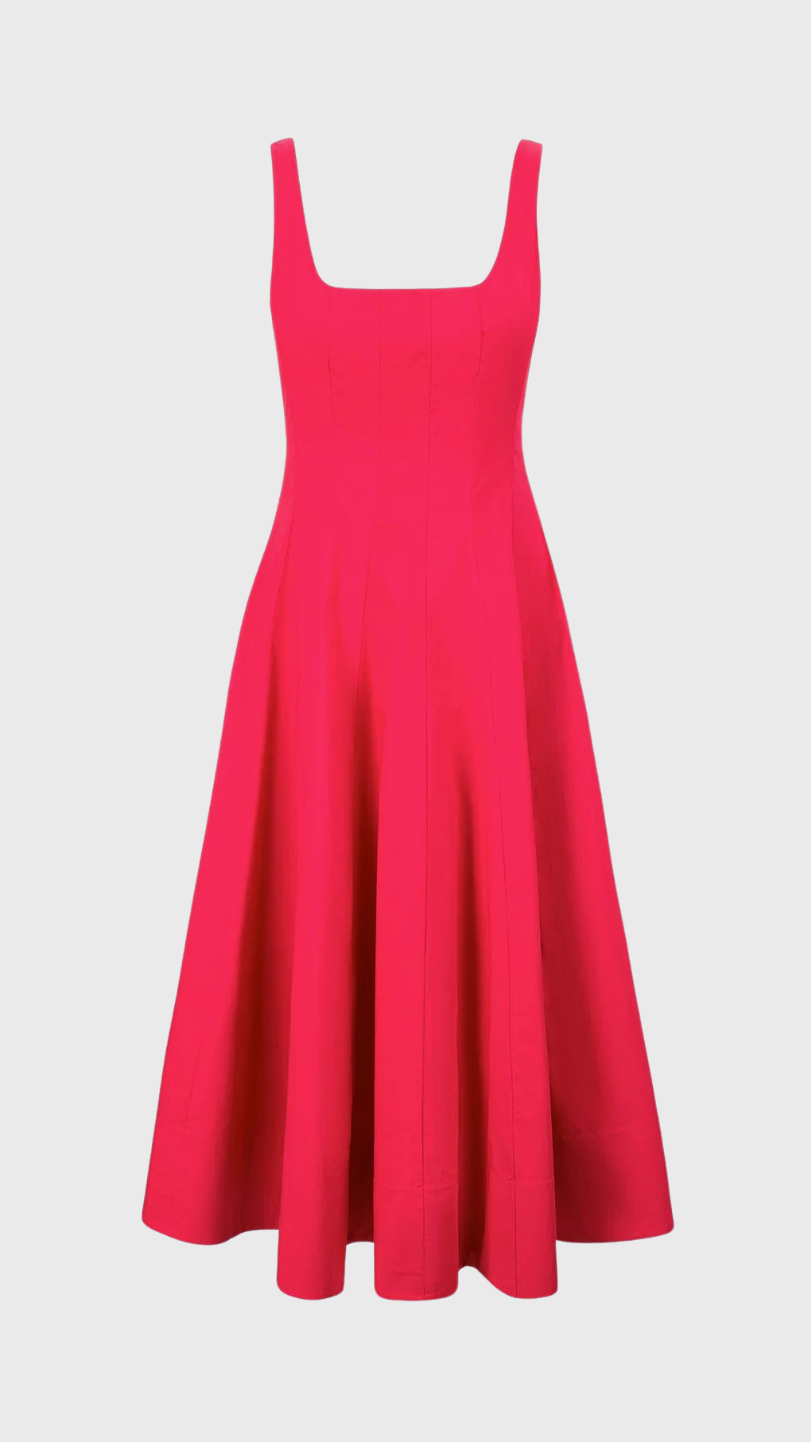 Staud Wells Dress in Cherry