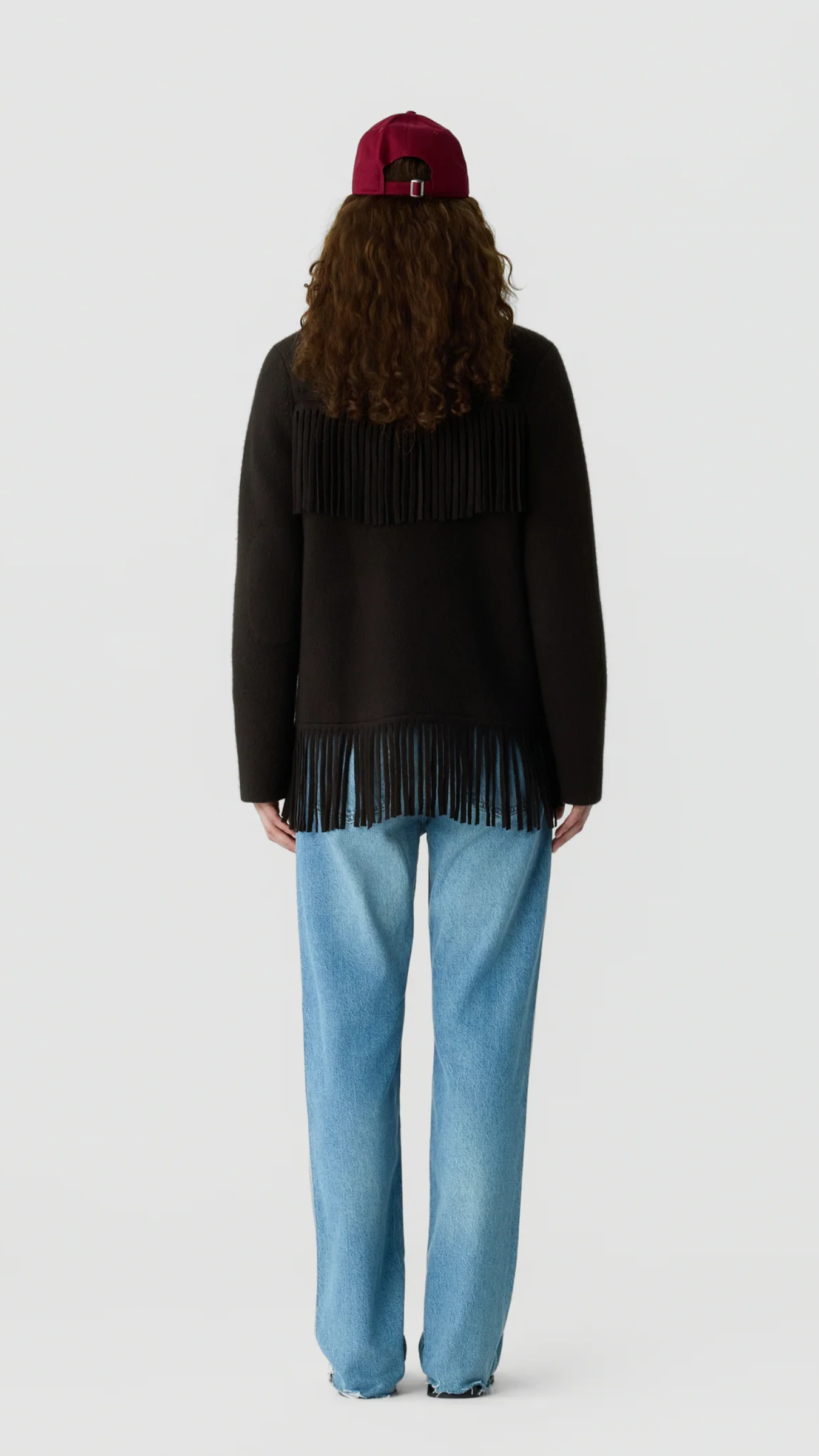 Guest in Residence Western Fringe Jacket in Burnt Cocoa
