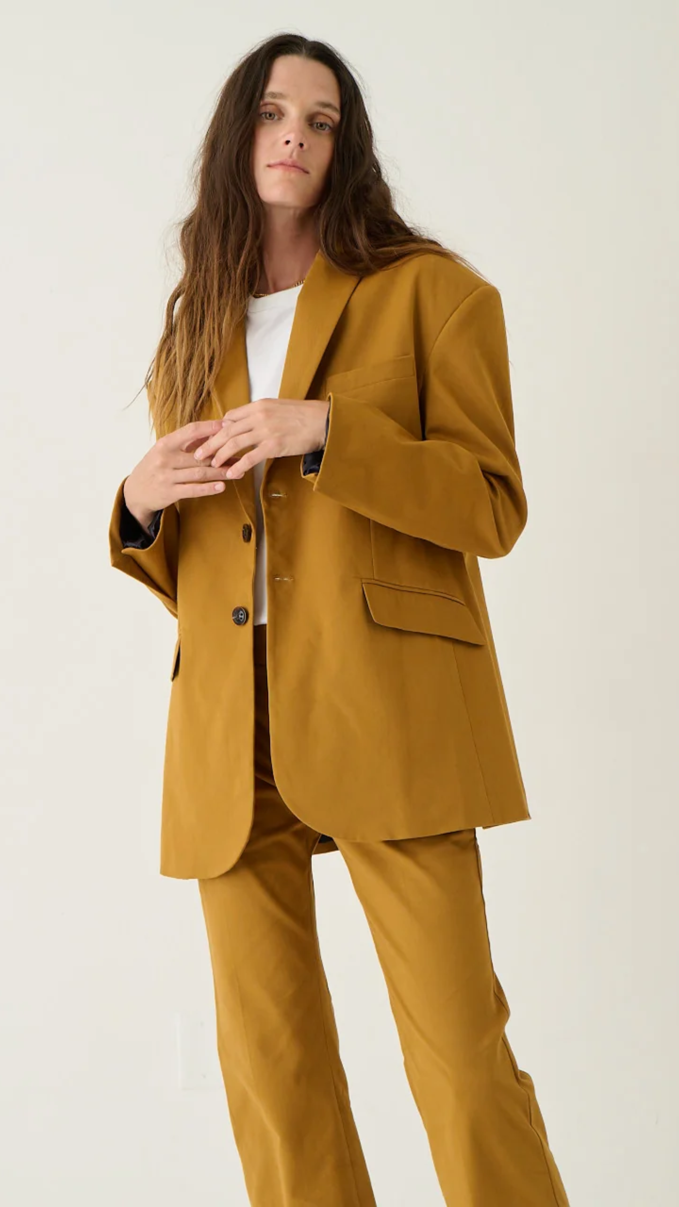 Jamie Haller The Oversized Blazer in Mustard