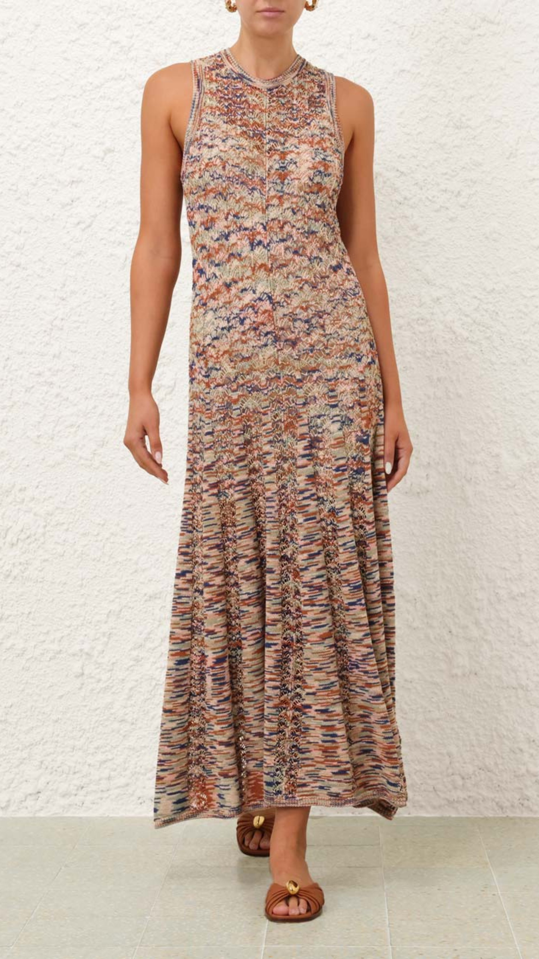 Zimmermann Wylie Tank Knit Dress in Multi