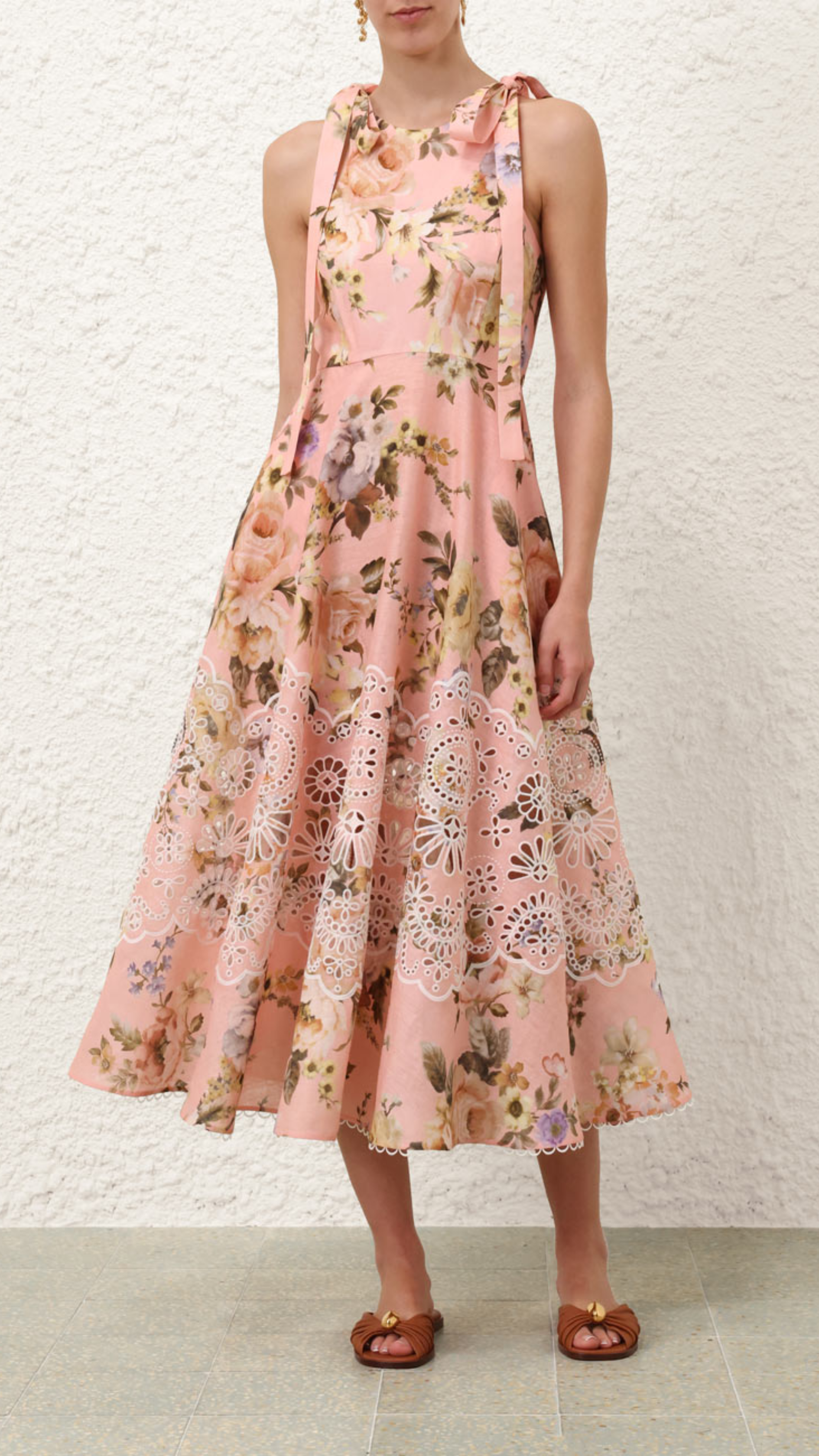 Zimmermann Acacia Broderie Midi Dress