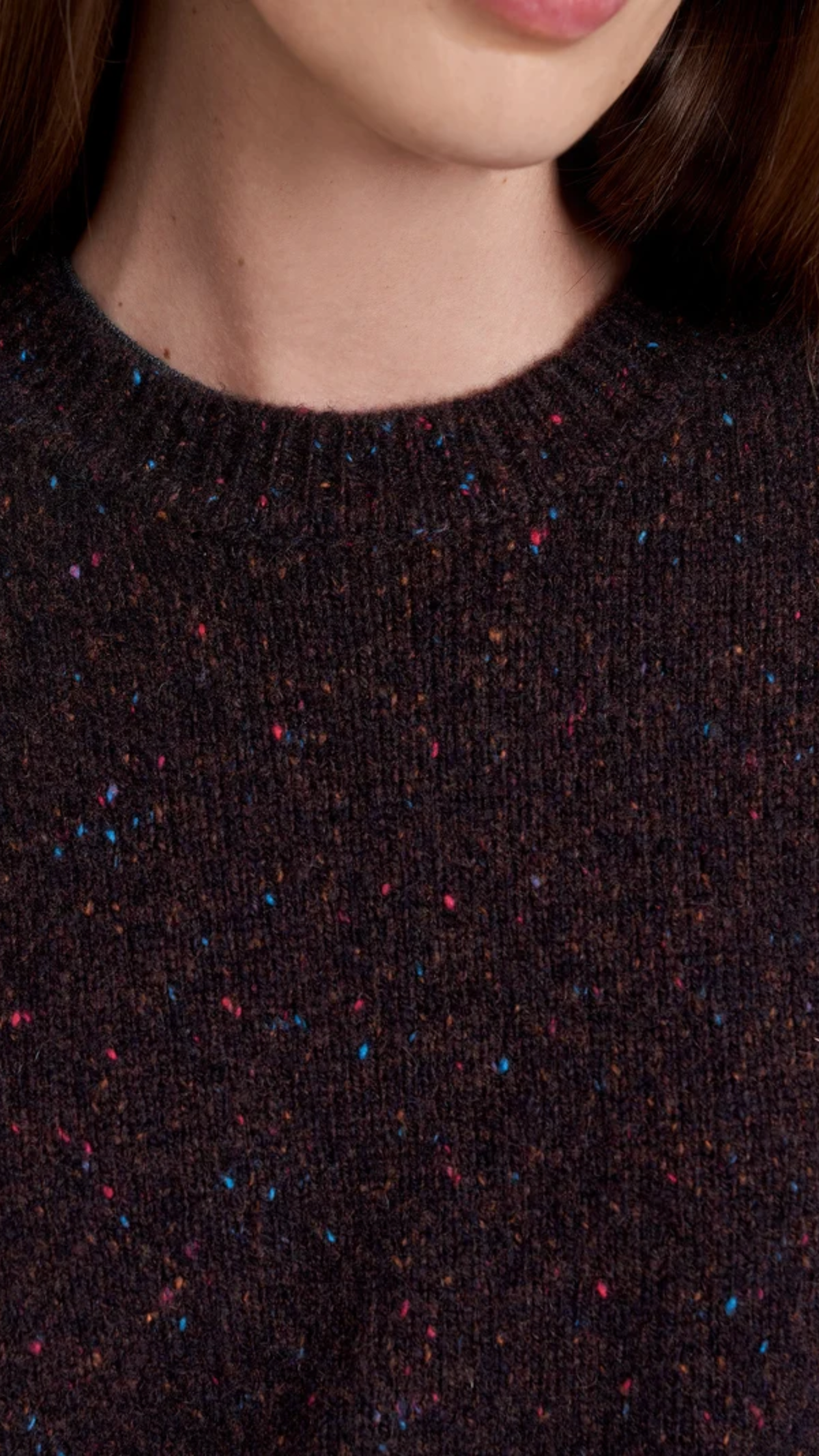 La Ligne Lafayette Sweater in Chocolate Speckle