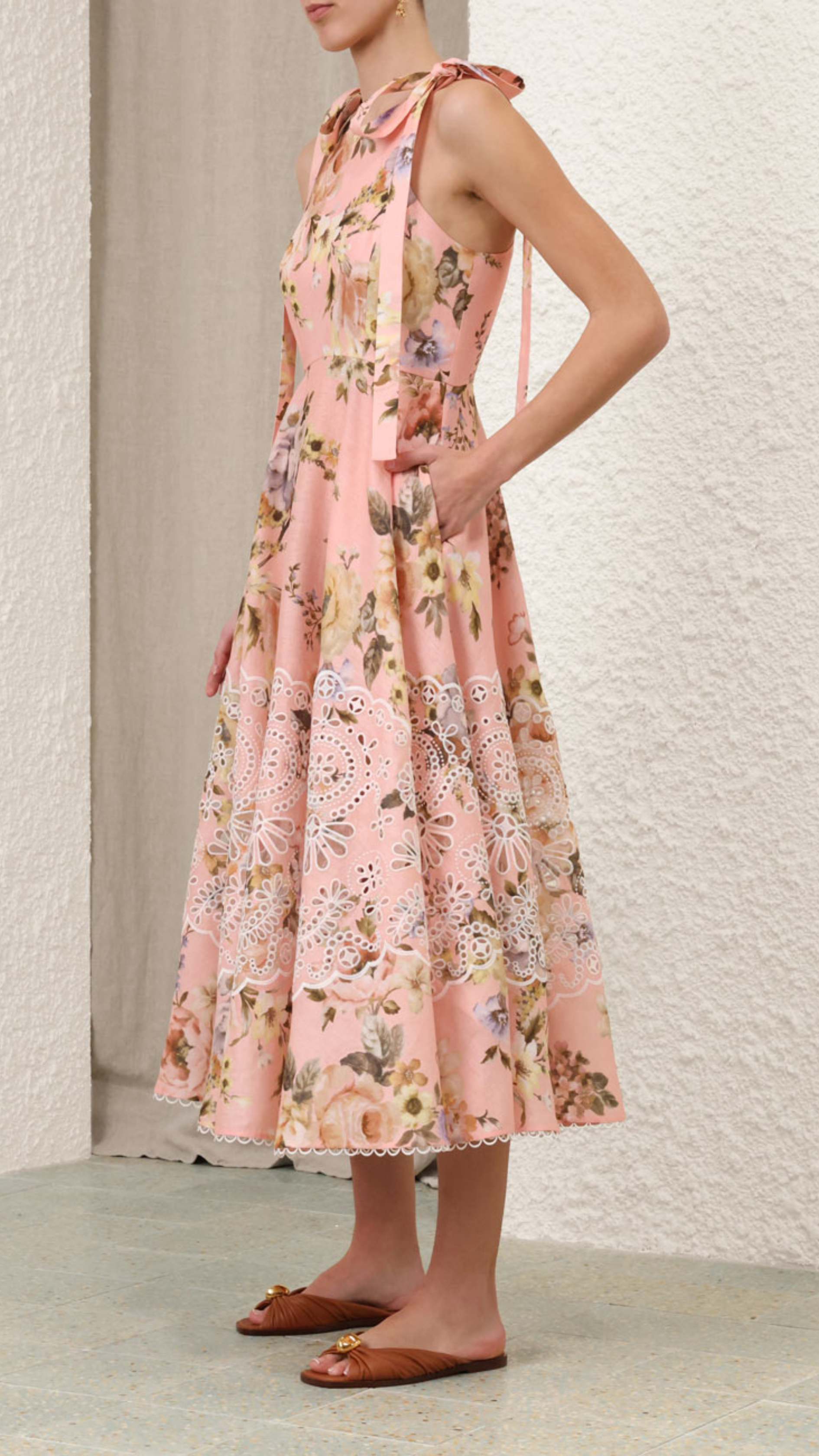 Zimmermann Acacia Broderie Midi Dress