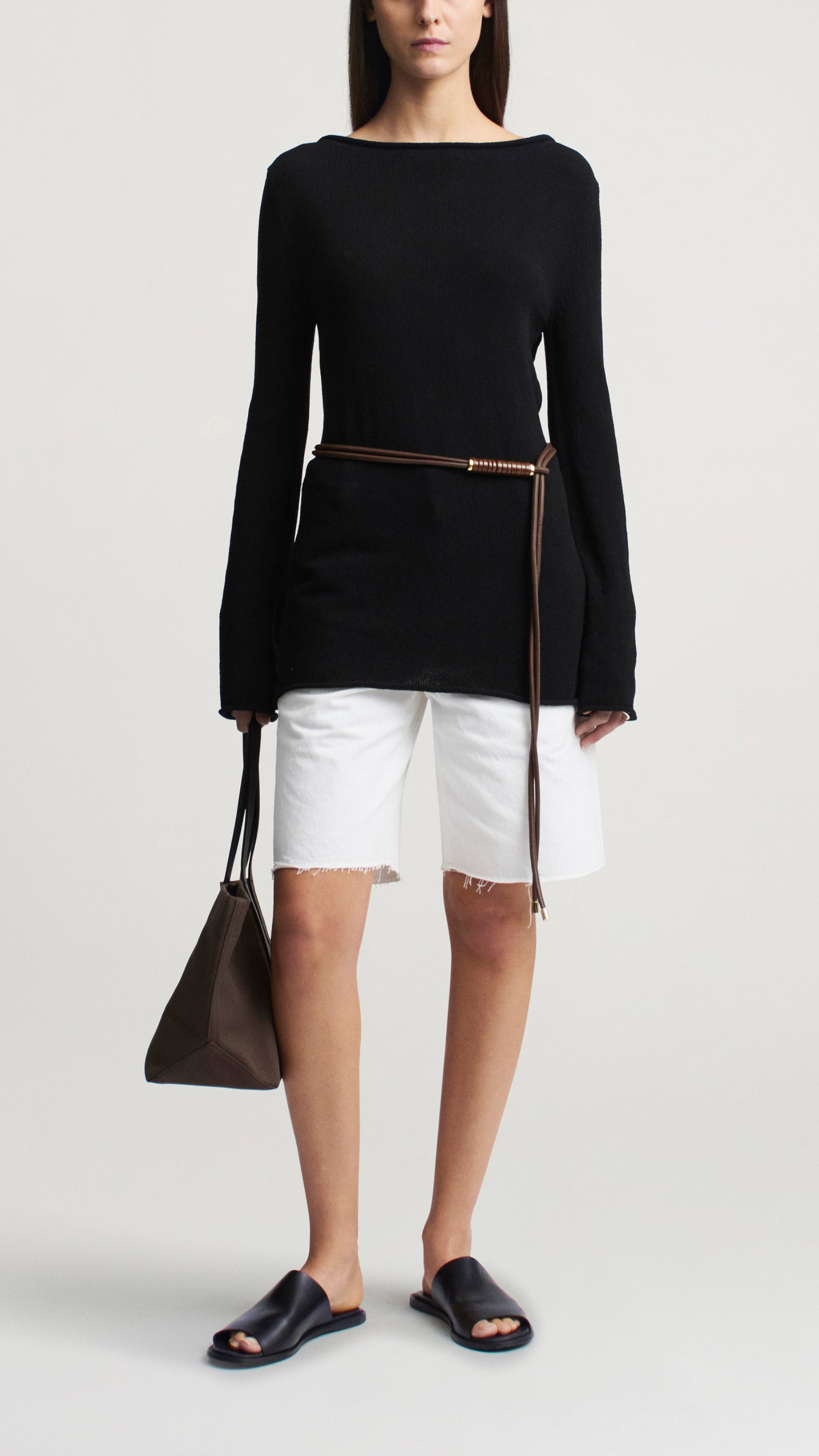 Kallmeyer Yasmin Novelty Cotton Tunic Top in Black