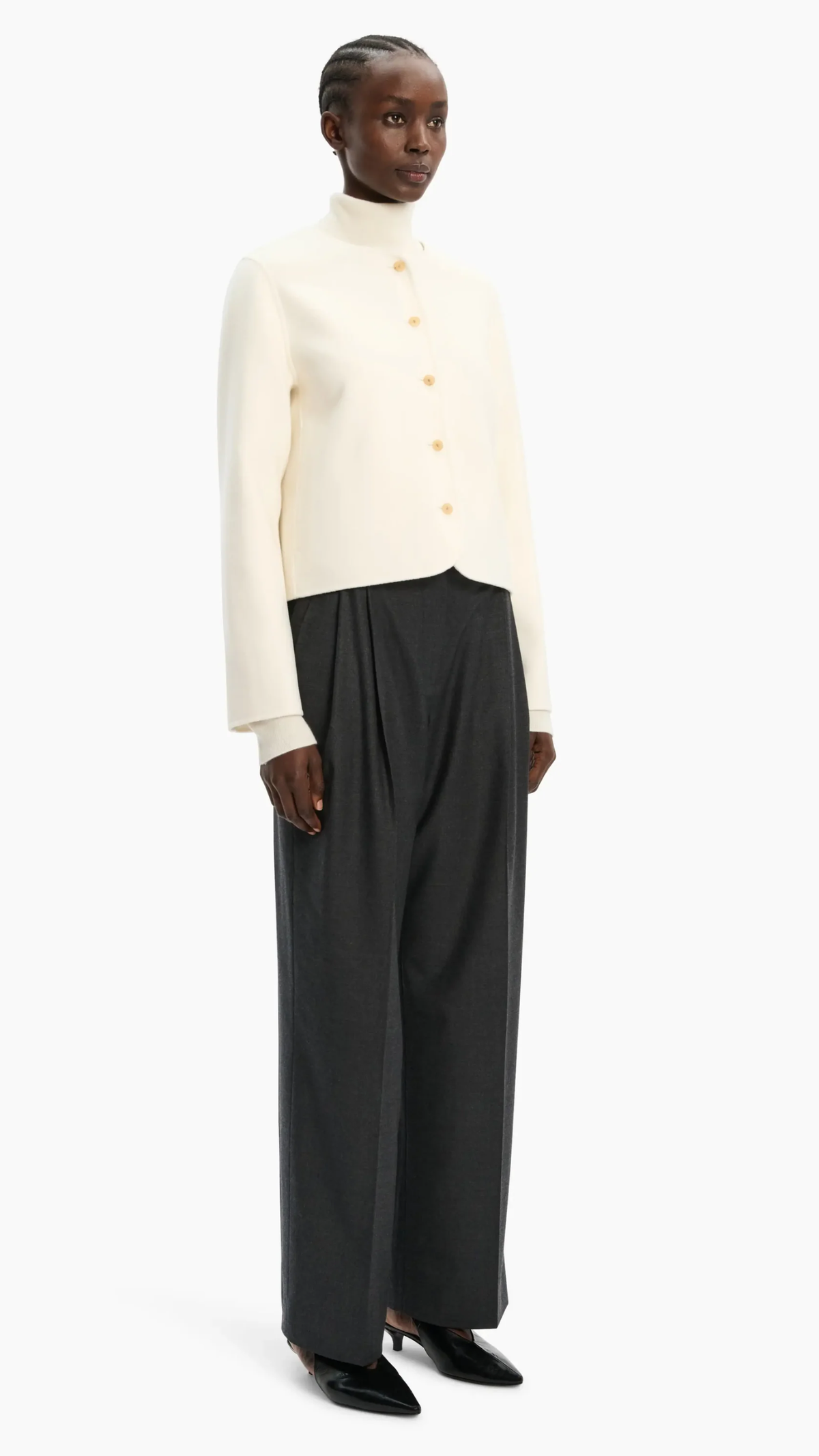 Arch4 Sandbanks Woven Cashmere Jacket in Ivory
