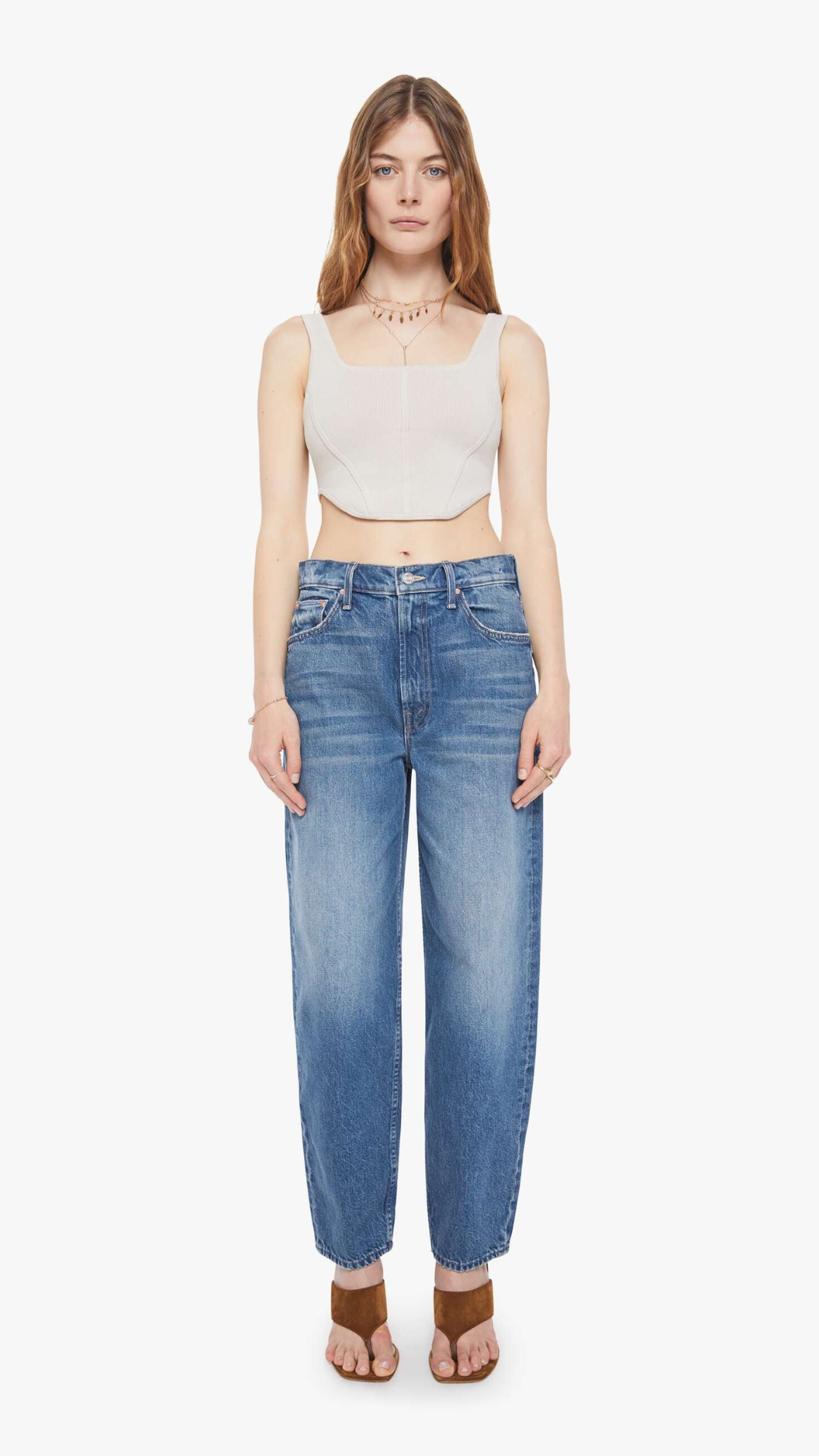 Mother The Rabbit Hole Ankle Jean in Remember When