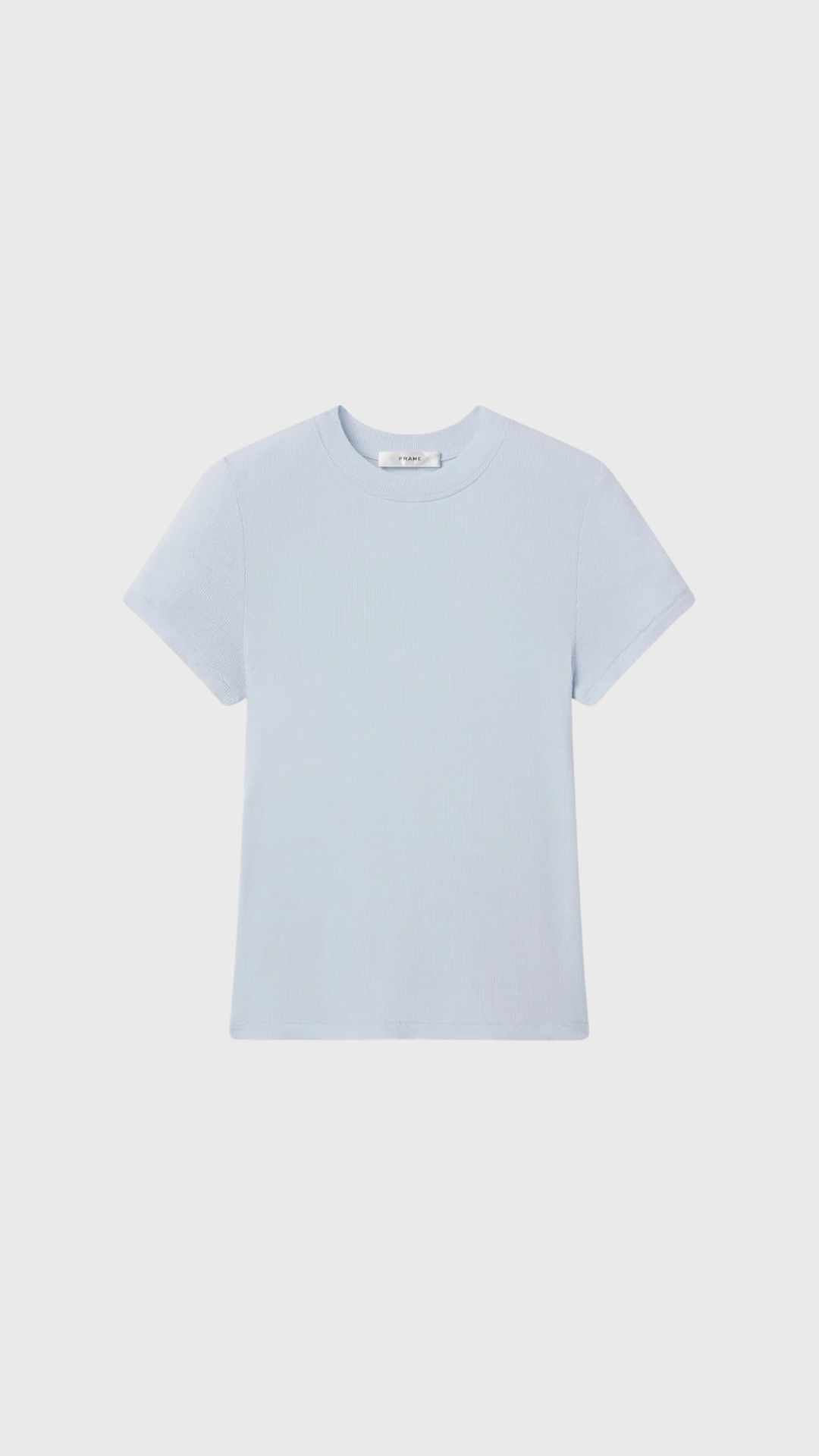 Frame The Rib Baby Tee in Sky Blue