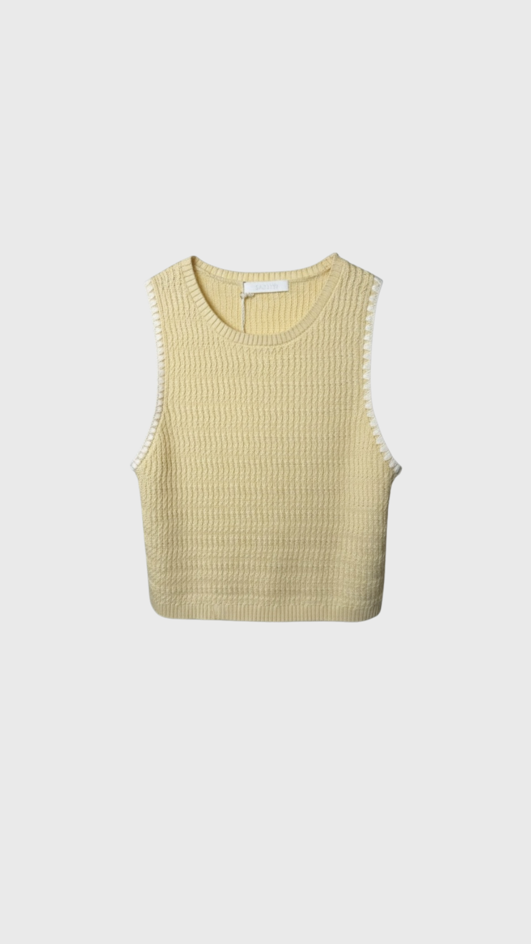 Sablyn AJA Cropped Tank in Buttercup