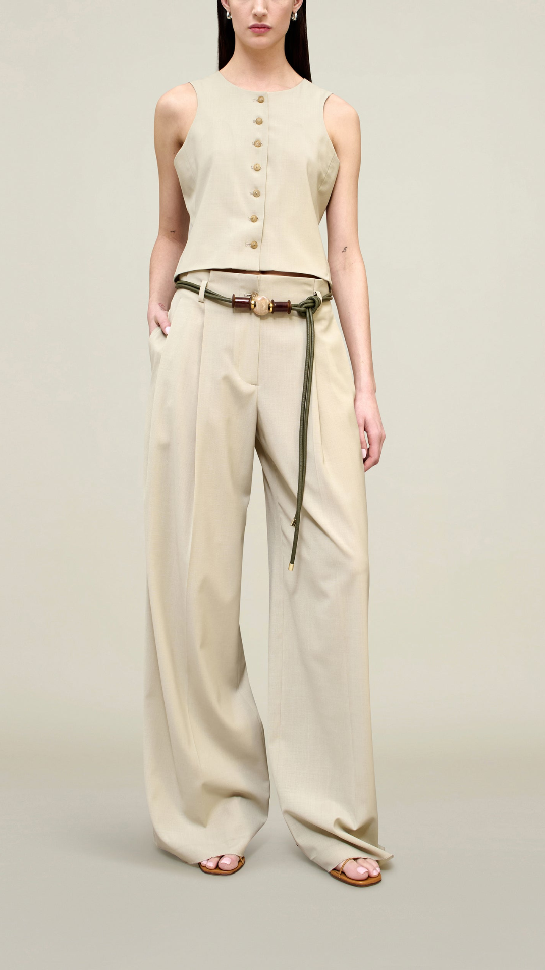 Kallmeyer Percie Trouser in Chino Paperweight