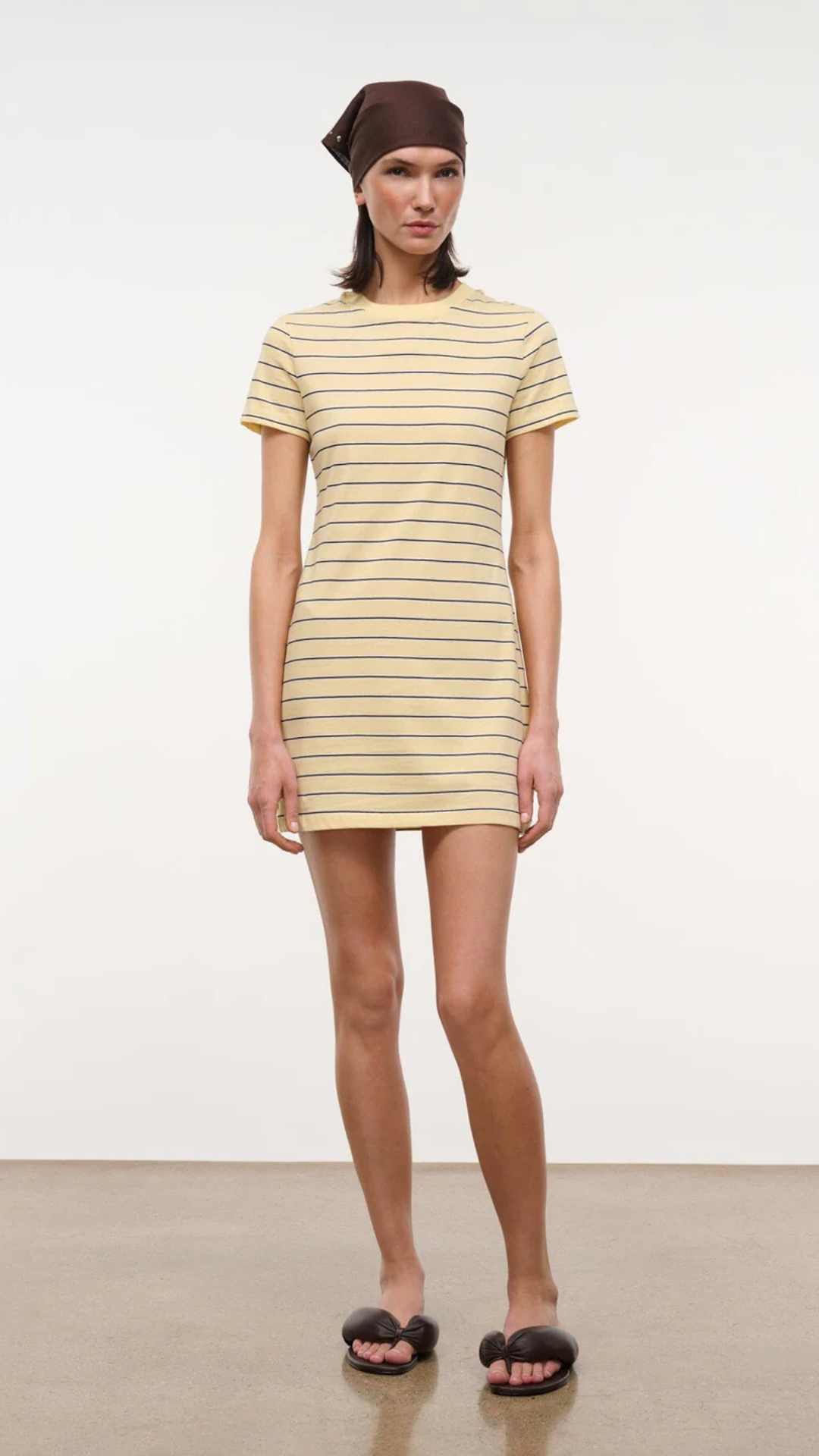 Staud Wade Dress in Monday Stripe