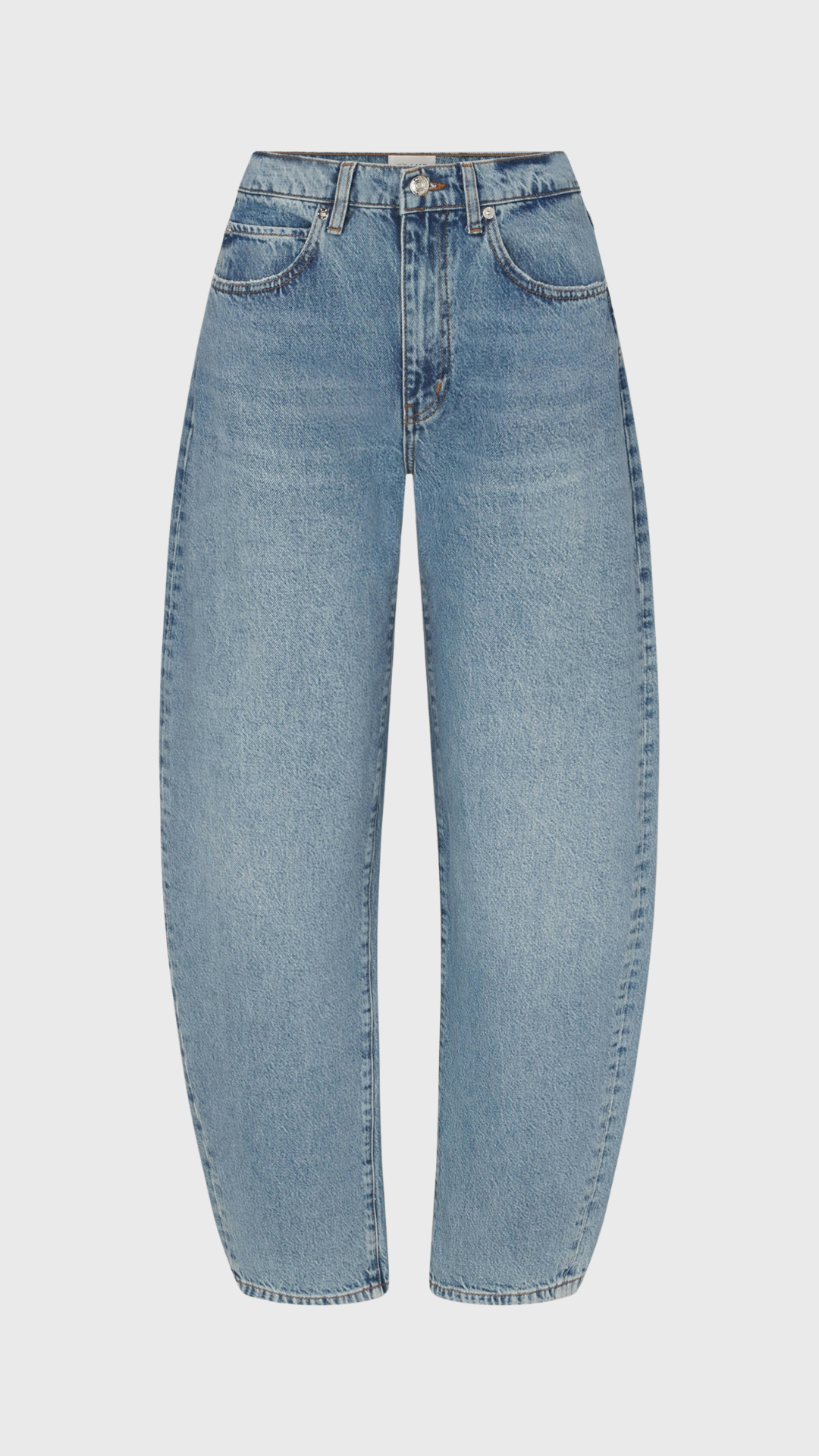Frame Low Slung Barrel Jean in Dollhouse