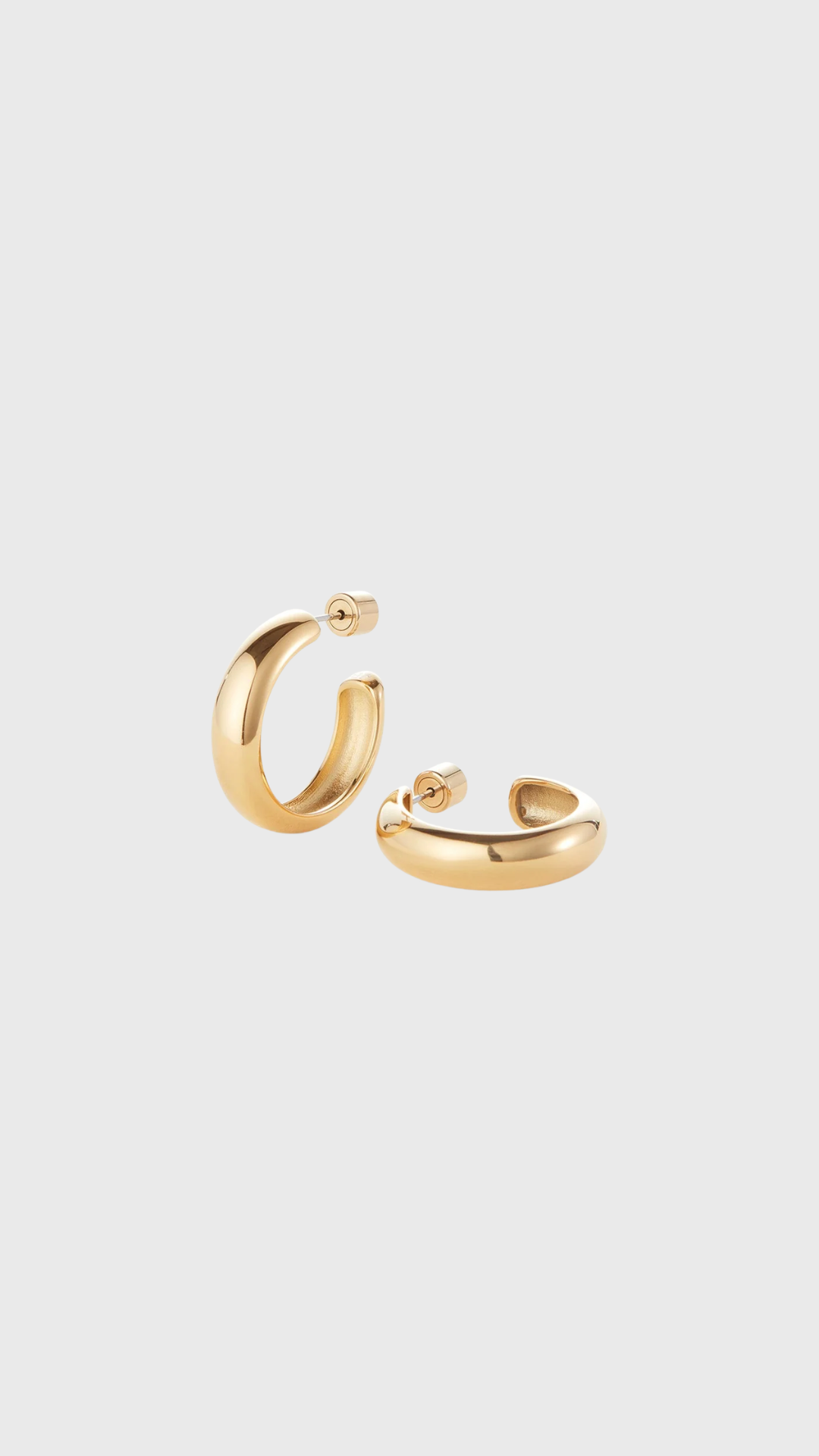 Jenny Bird Staple Hoops Medium in Gold