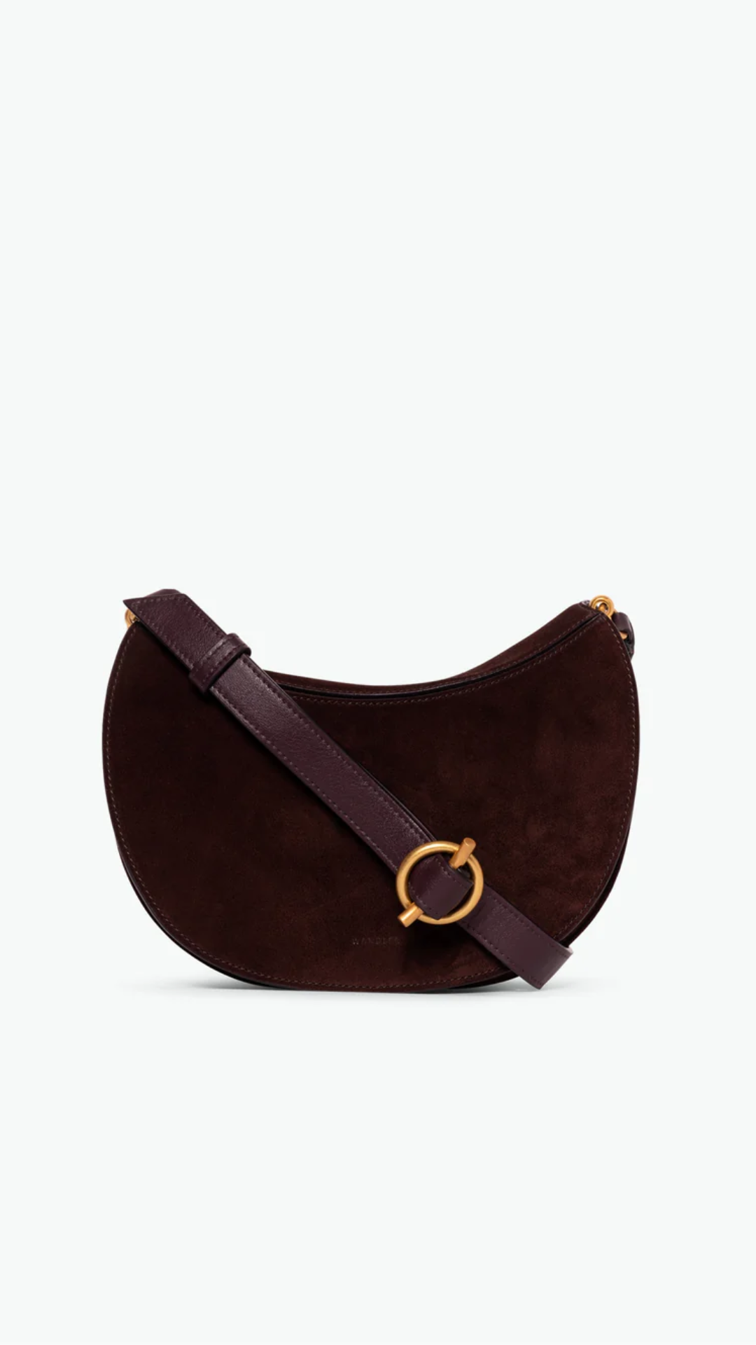 Wandler Kate Crossbody in Acai Grape/Suede