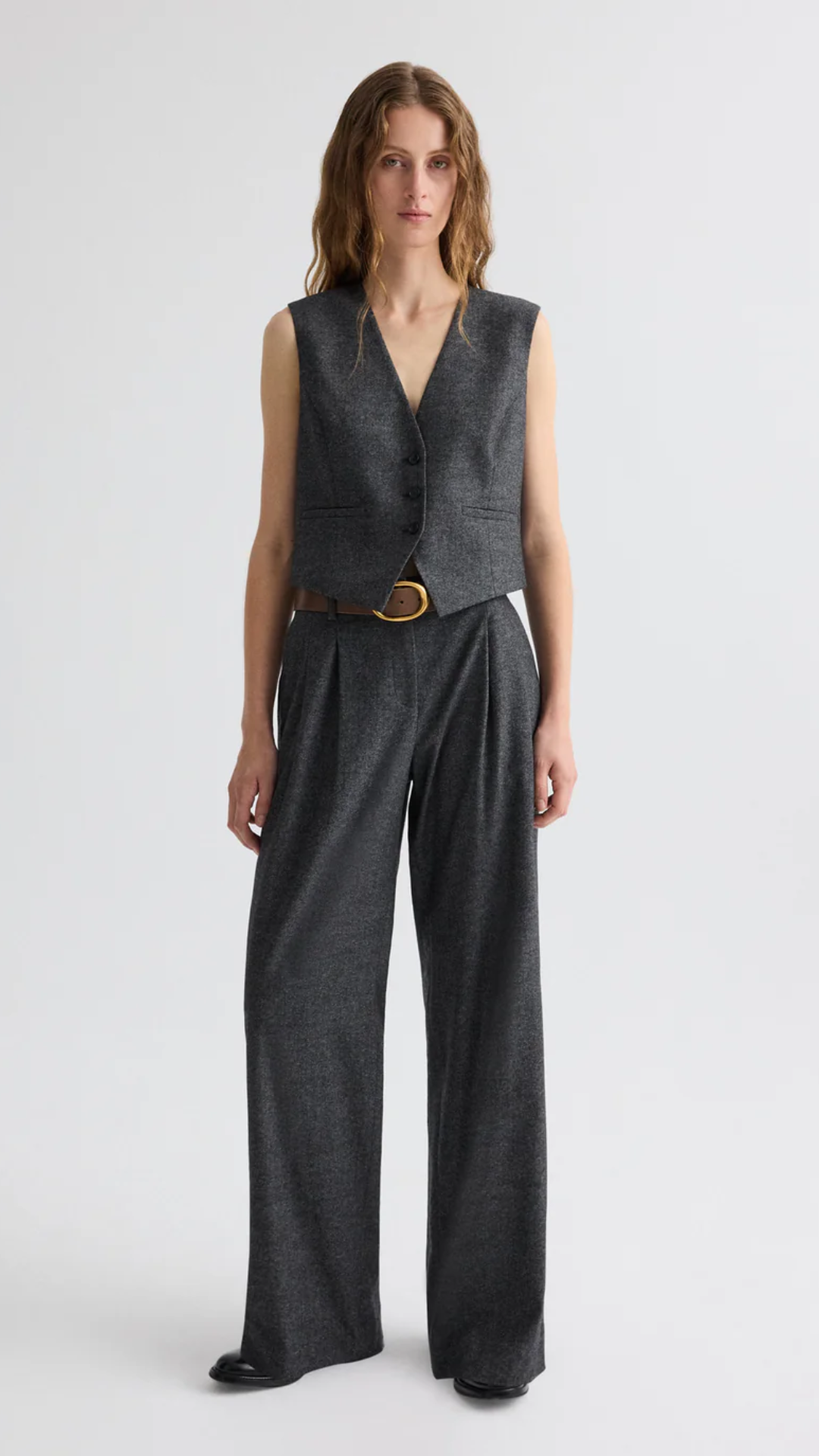 TWP Sulli Pant in Medium Heather Grey