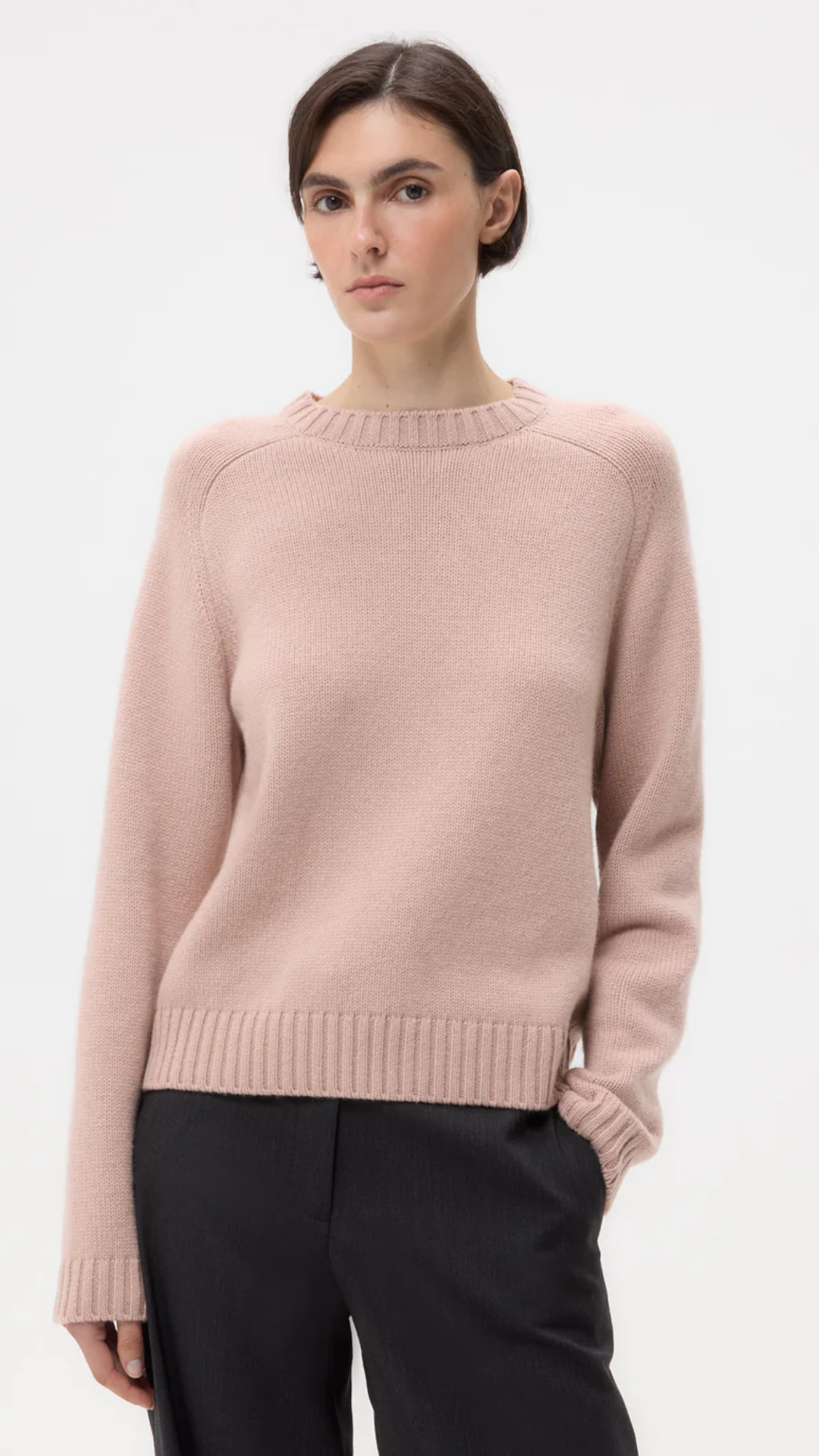 TWP New Jill Crewneck Sweater in Blush